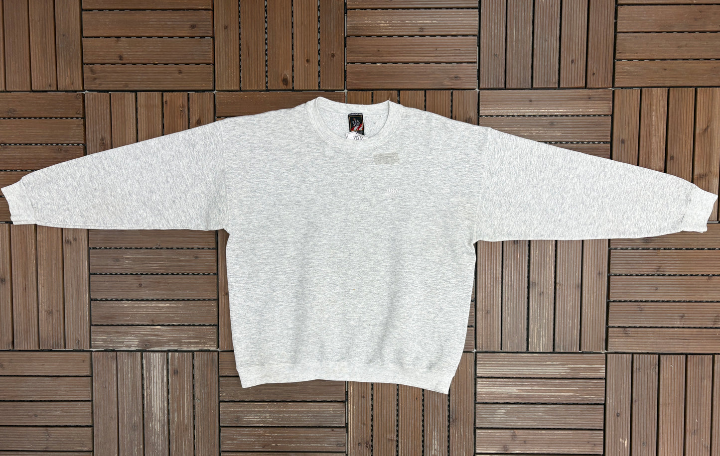 Atlanta Olympics '96 Graphic Crewneck | Size Large | Vintage 1990s Olympics Promotional Grey Sweater |