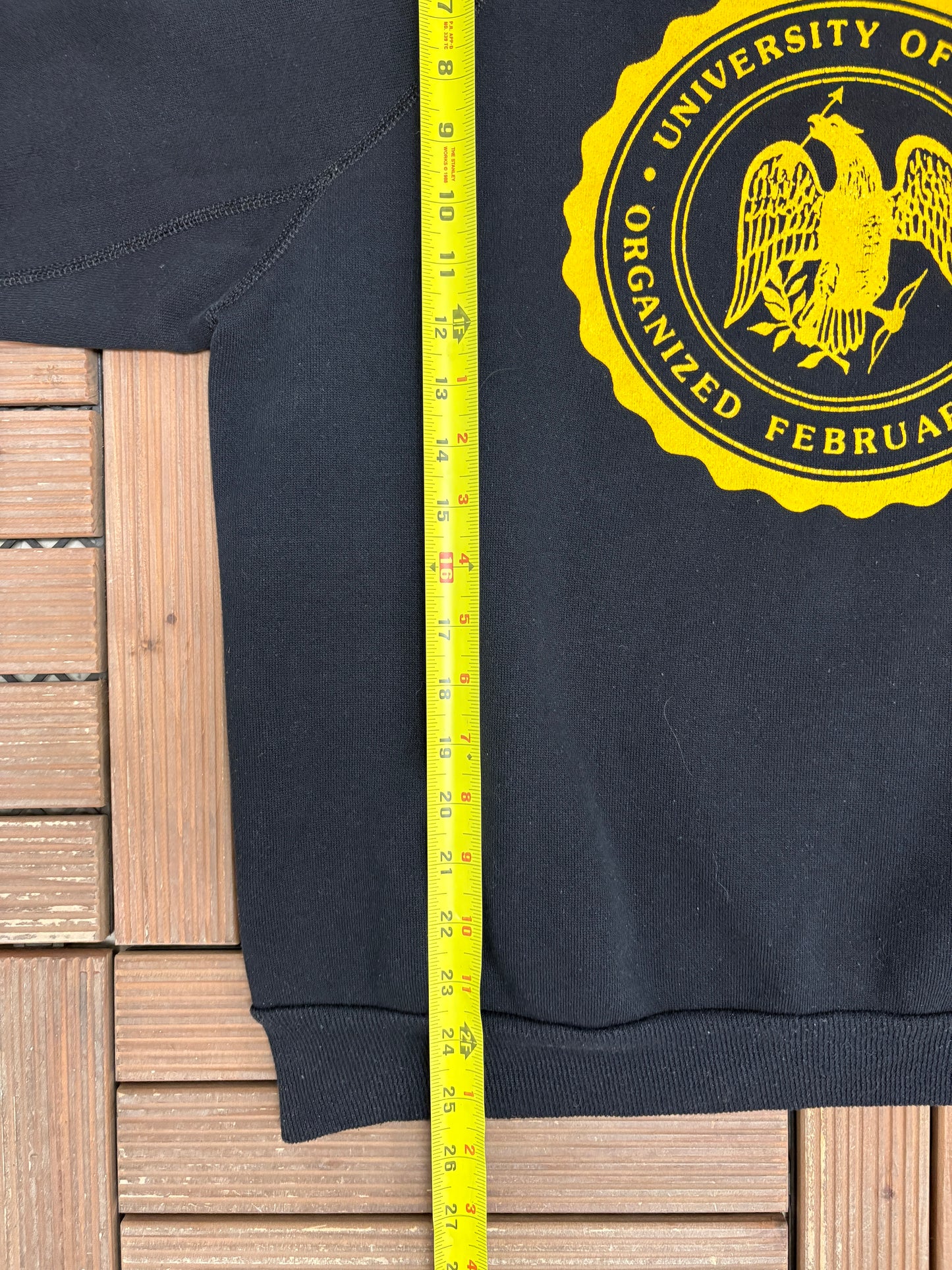 University of Iowa Hawkeyes Graphic Crewneck | Size Large | Vintage 1990s College Black Sweater |