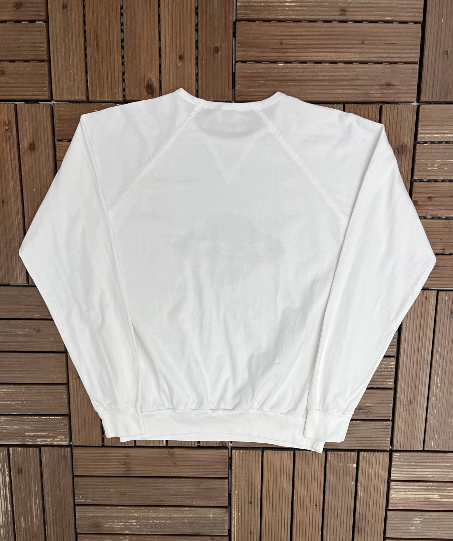 Super Bowl XIX Graphic Crewneck | Size Large | Vintage 1980s NFL Football White Sweater |