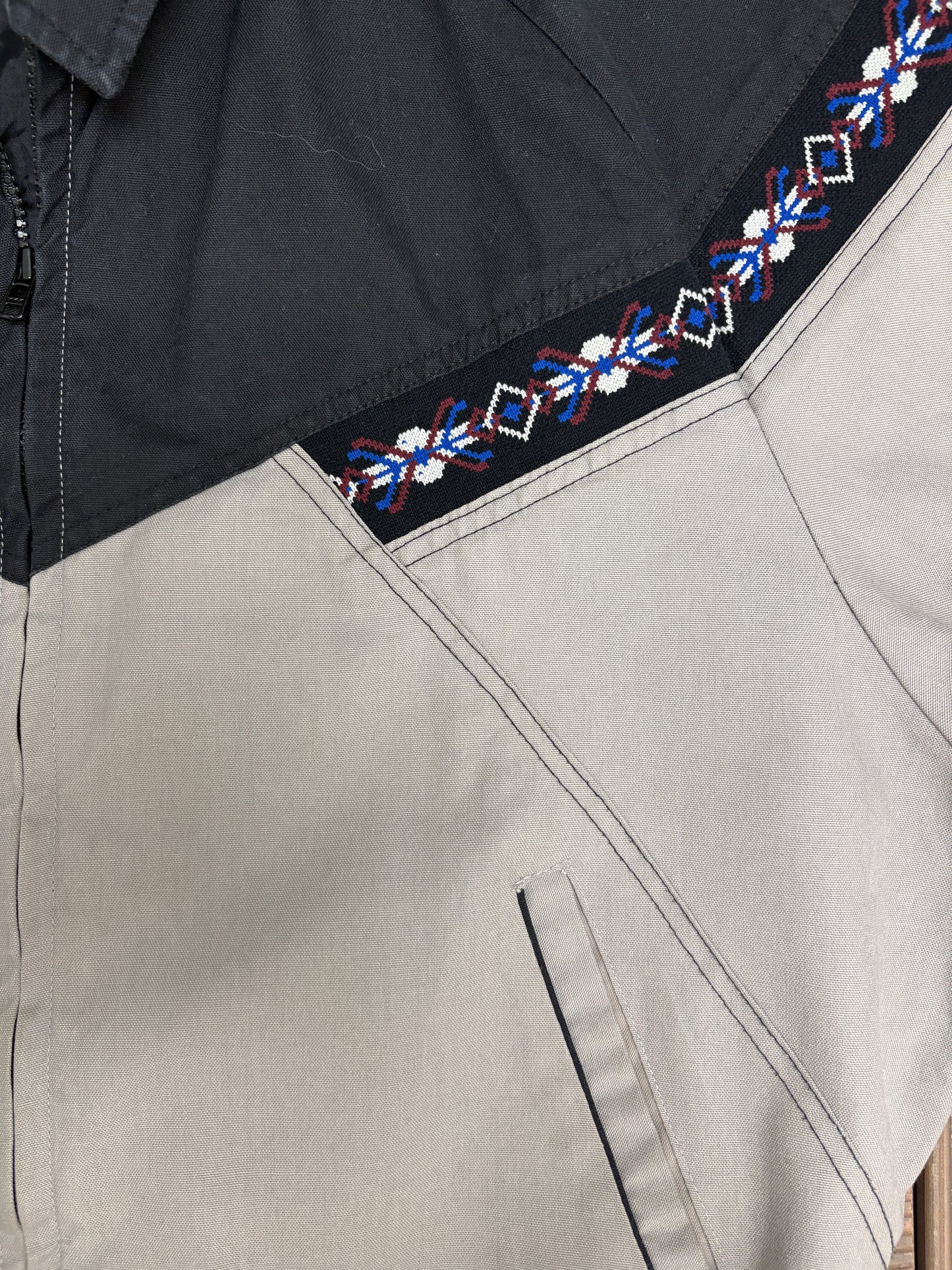 Canyon Guide Outfitters Aztec Jacket | Size XX-Large | Vintage 1990s Earth Tone Jacket |