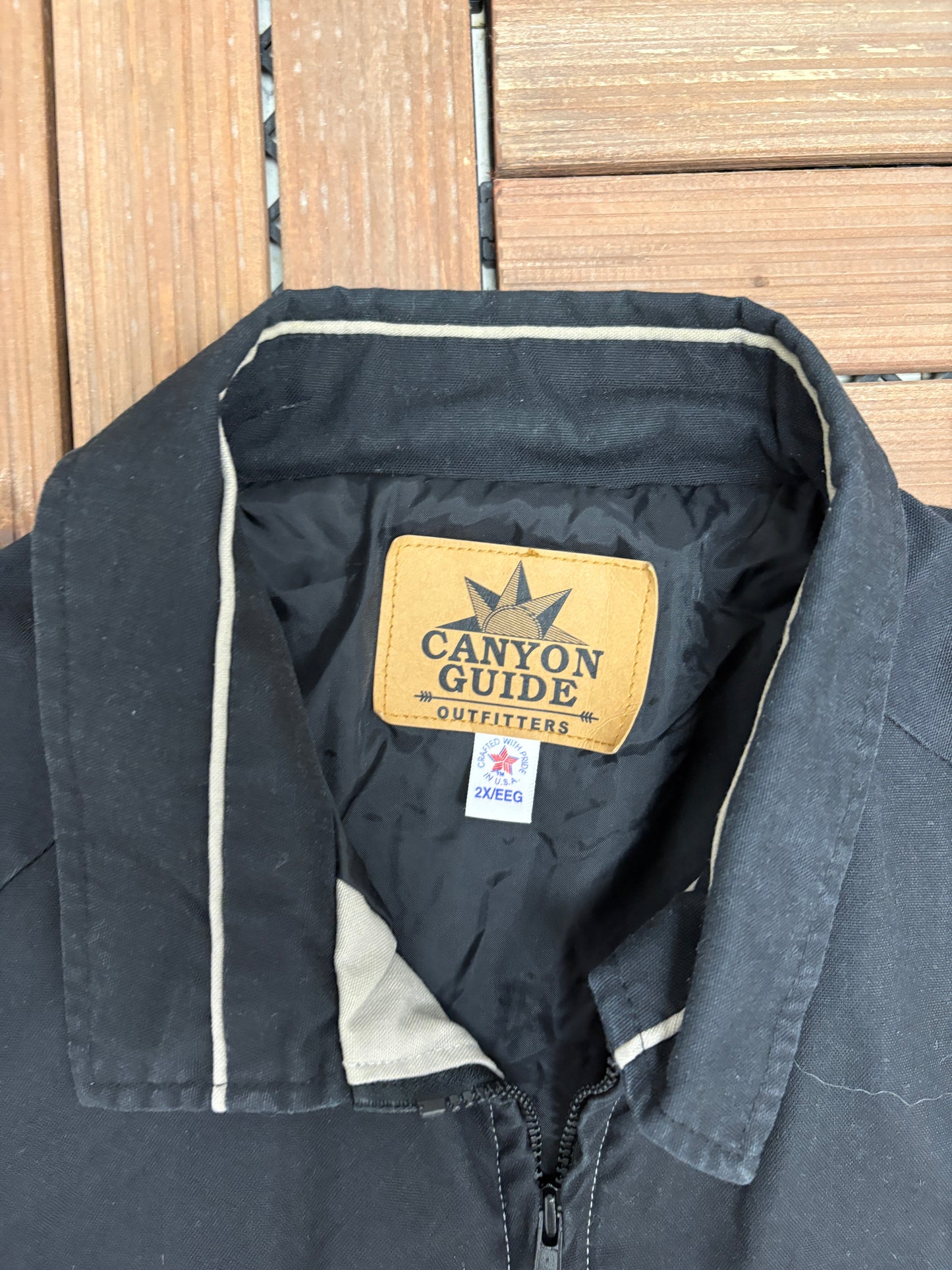 Canyon Guide Outfitters Aztec Jacket | Size XX-Large | Vintage 1990s Earth Tone Jacket |