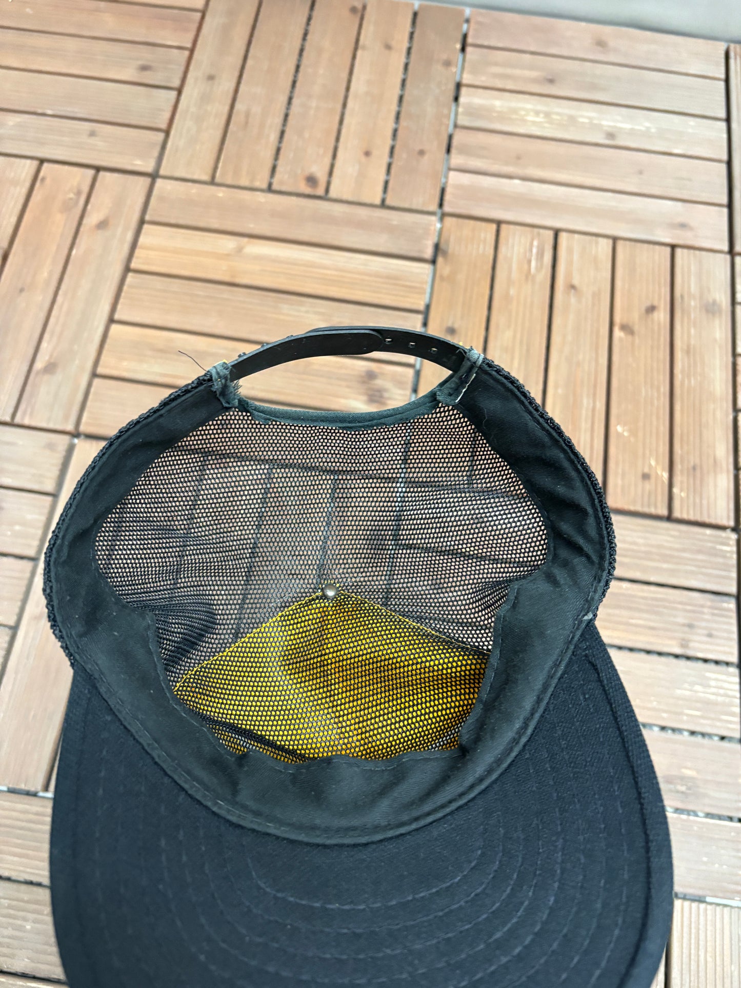Pittsburgh Pirates Stitched Hat | Snap Back | Vintage 1980s MLB Baseball Black Cap |