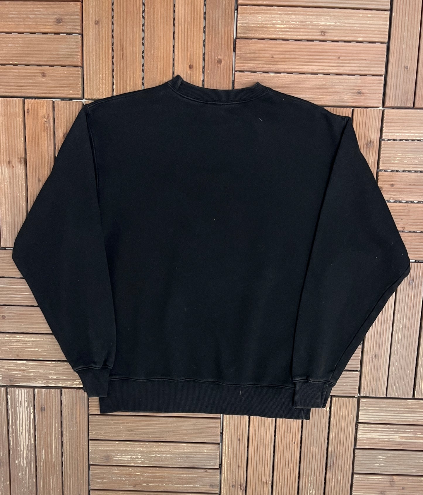 Batman Stitched Graphic Crewneck | Size Small | Vintage 1990s Promotional Black Sweater |