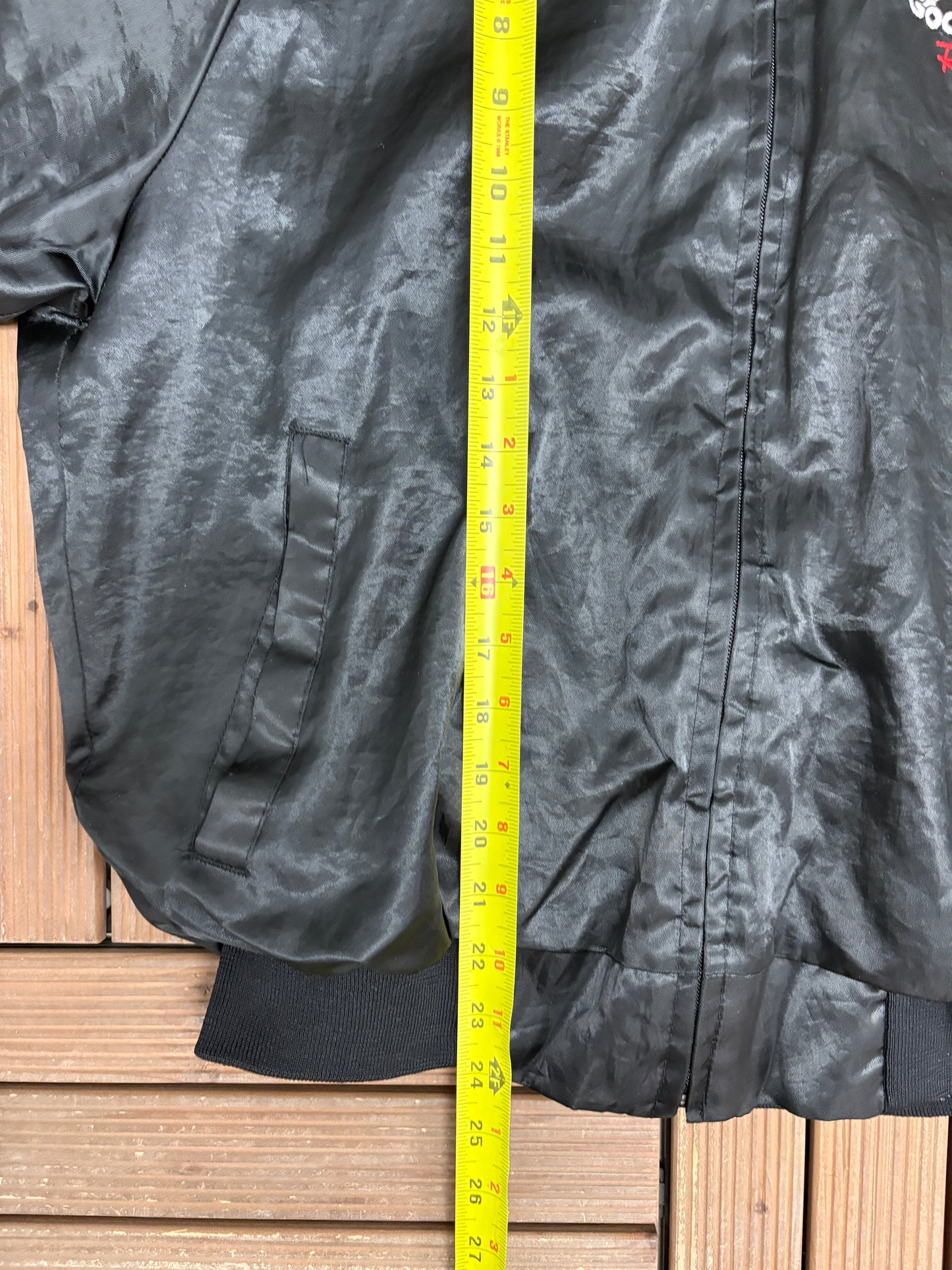 Goodwrench Racing Graphic Jacket | Size Large | Vintage 1980s Racing Black Varsity Jacket |