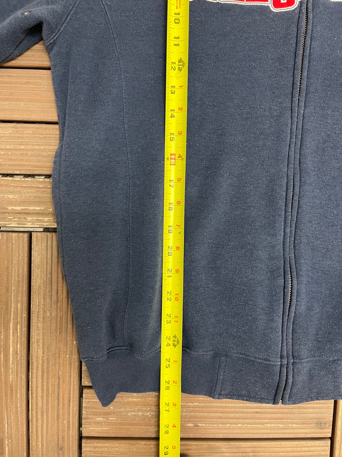 Columbus Blue Jackets Graphic Hoodie | Size Large | Vintage 2000s NHL Hockey Blue Sweater |