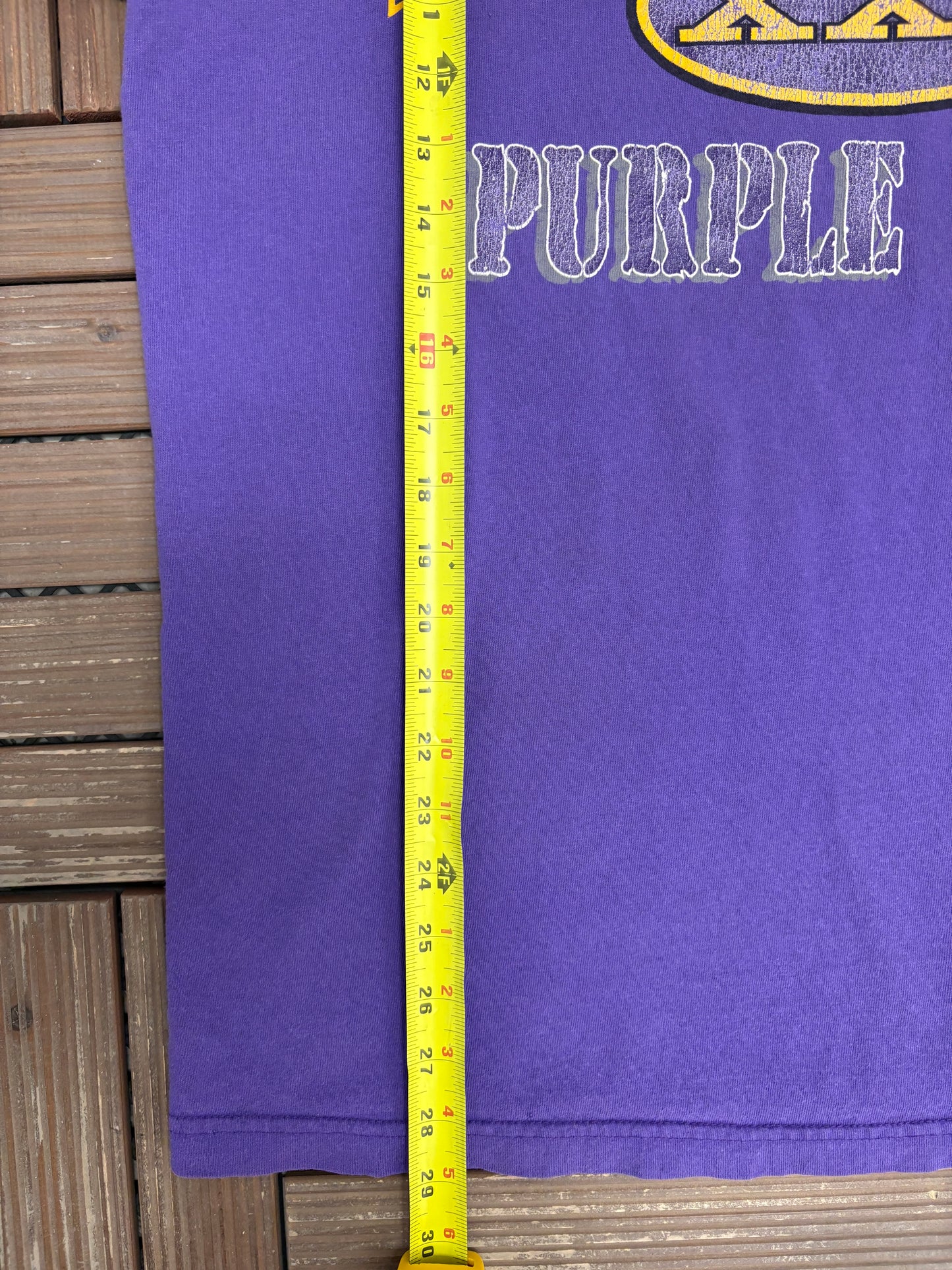 Minnesota Vikings Purple Pride Graphic Tee | Size X-Large | Vintage 1990s NFL Football Purple T-Shirt |