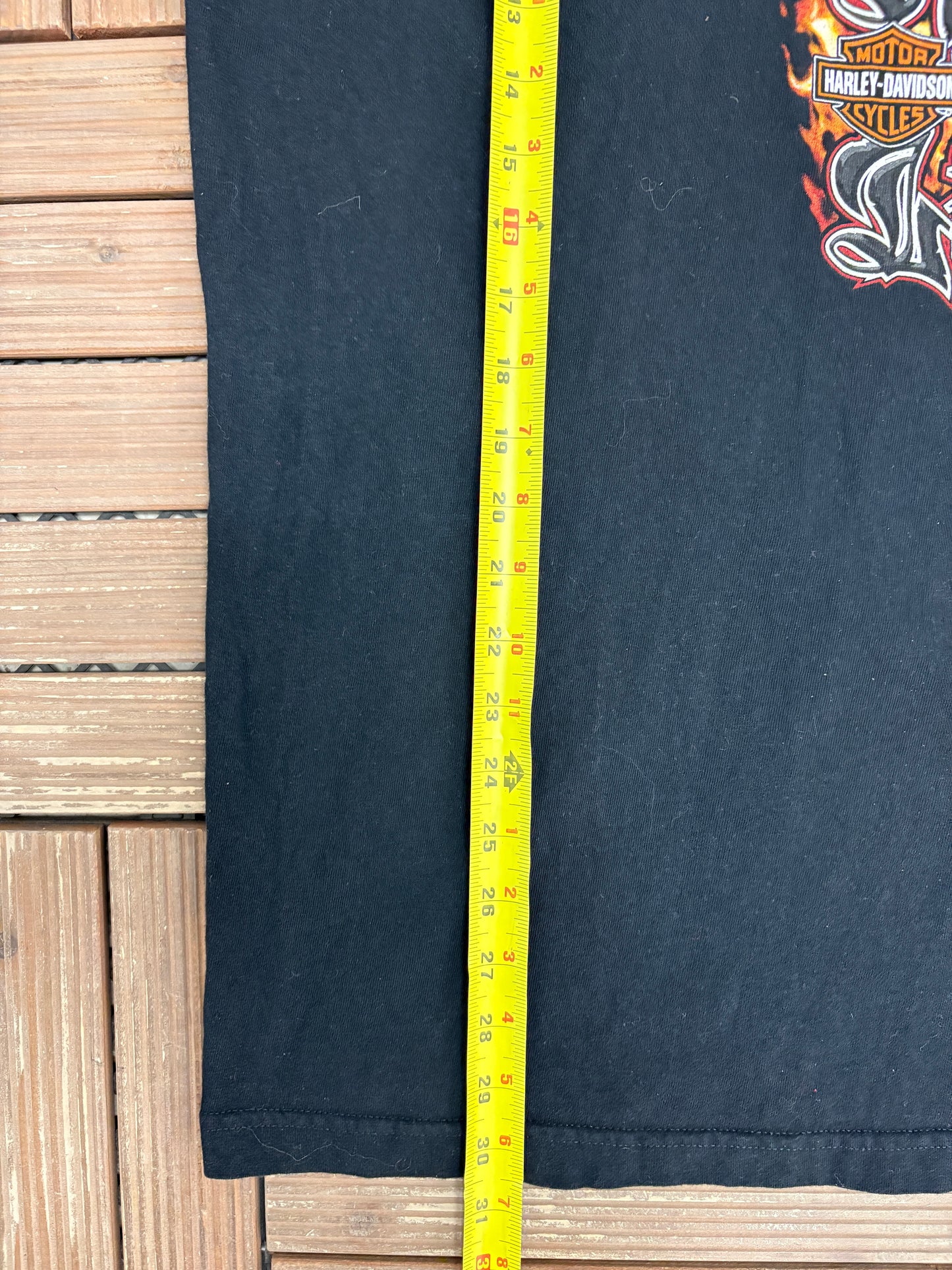 Harley Davidson Battle Creek, Michigan Graphic Tee | Size X-Large | Vintage 2000s Biker Black T-Shirt |