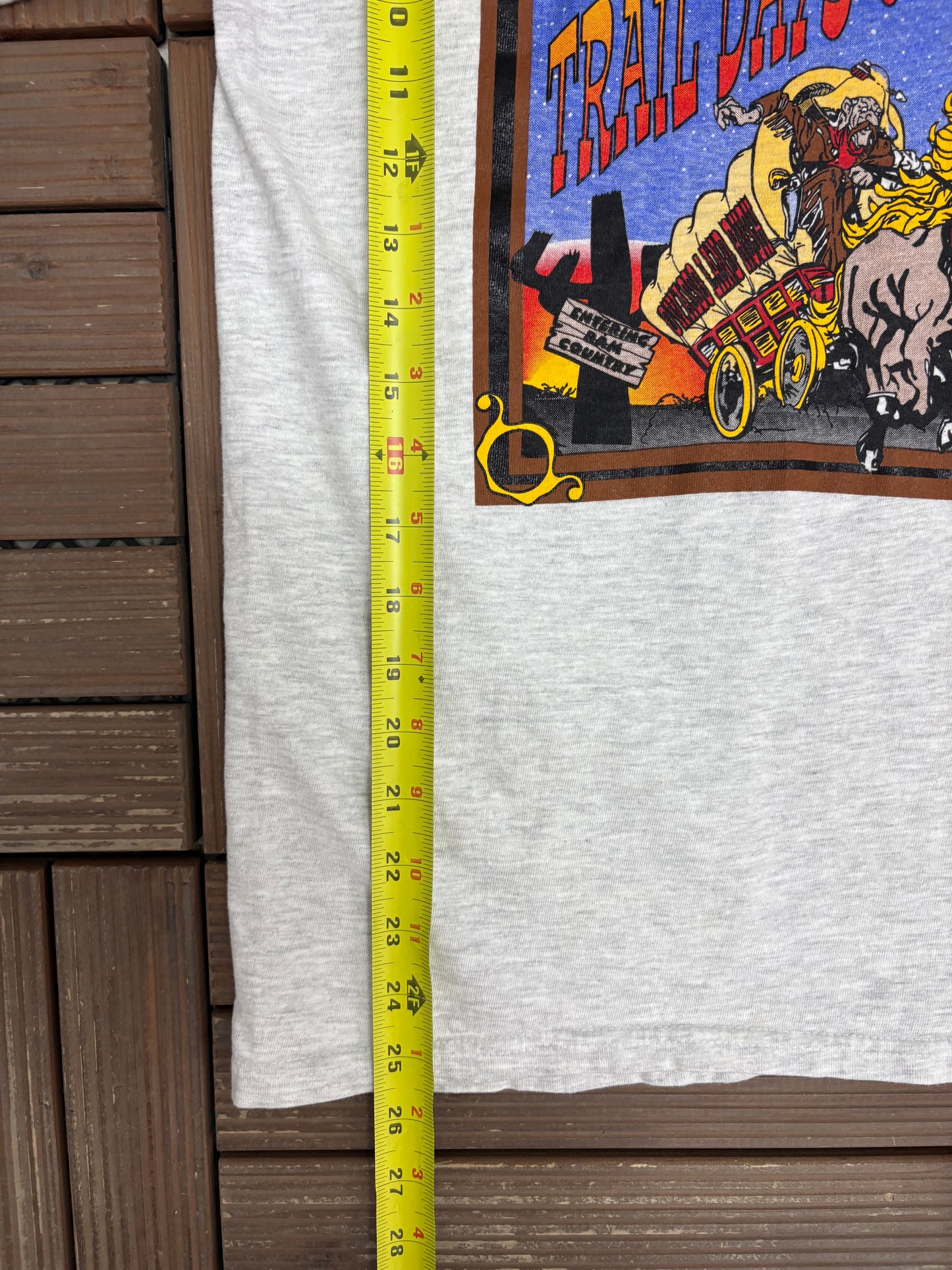 Owasso, Oklahoma Trail Days '97 Graphic Tee | Size Small | Vintage 2000s Promotional Grey T-Shirt |