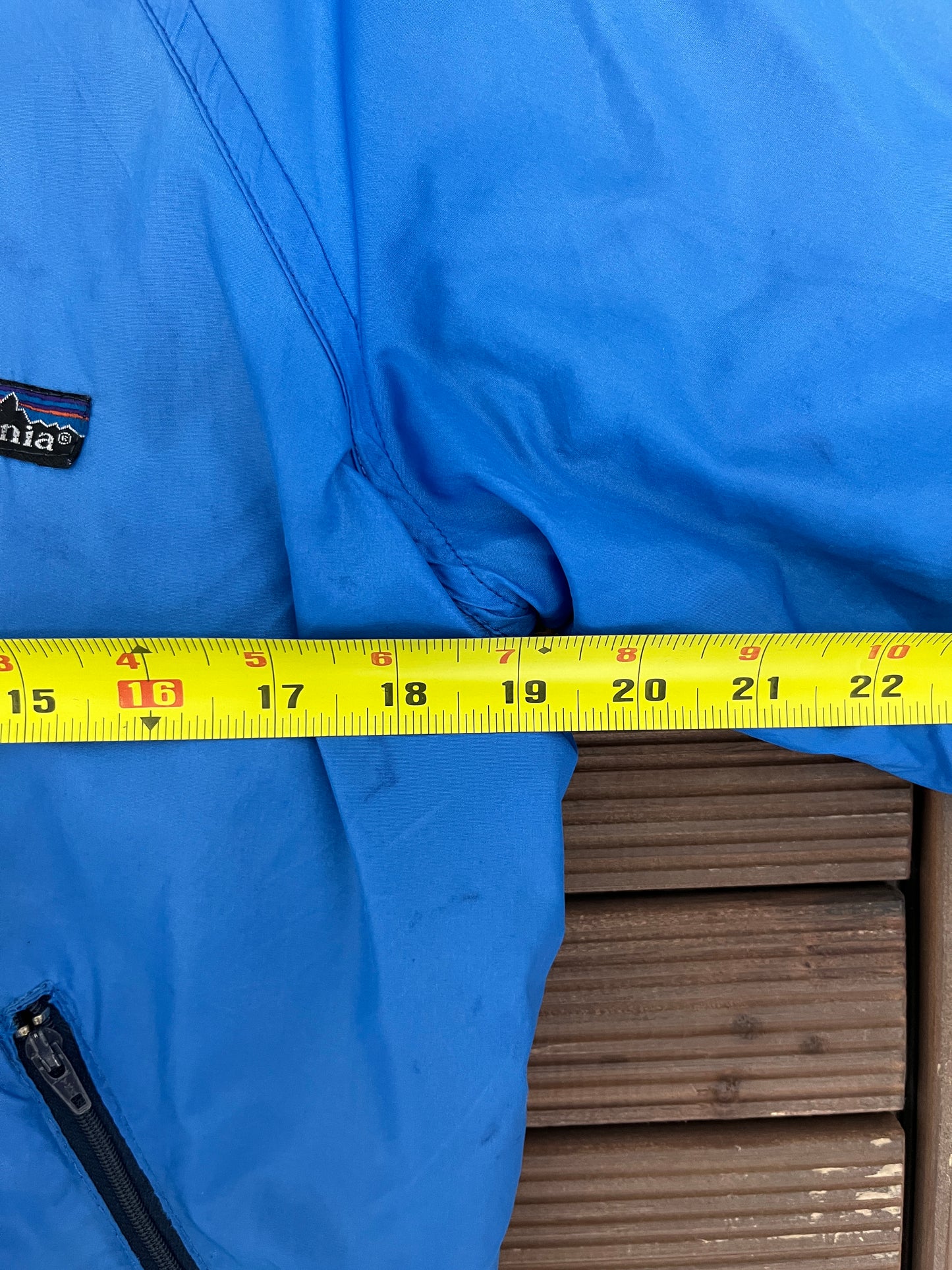 Patagonia Logo Graphic Windbreaker | Size Small | Vintage 2000s Patagonia Blue Jacket |