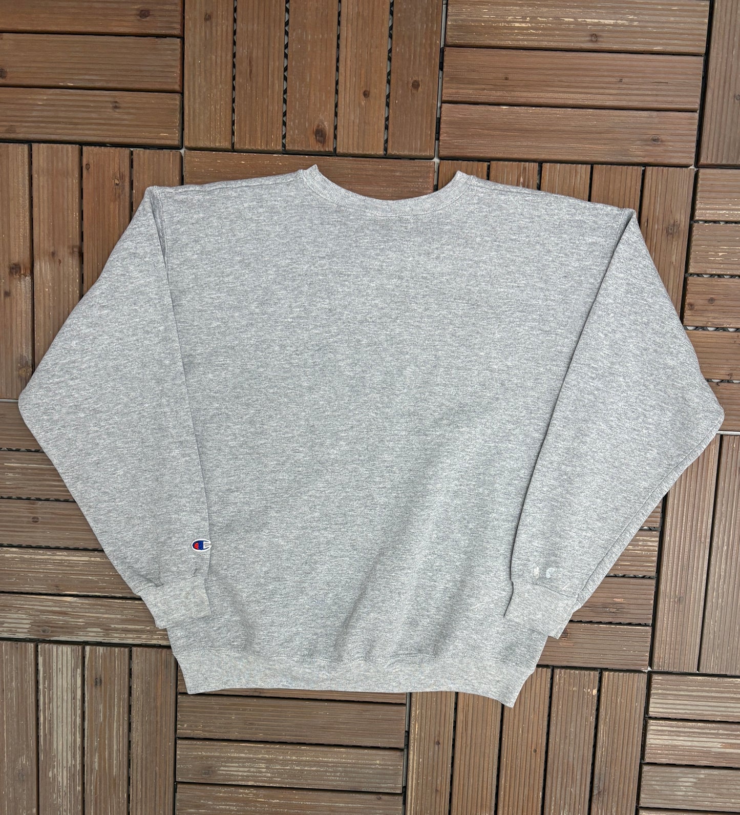 Western Michigan University Broncos Stitched Graphic Crewneck | Size Medium | Vintage 2000s College Grey Sweater |