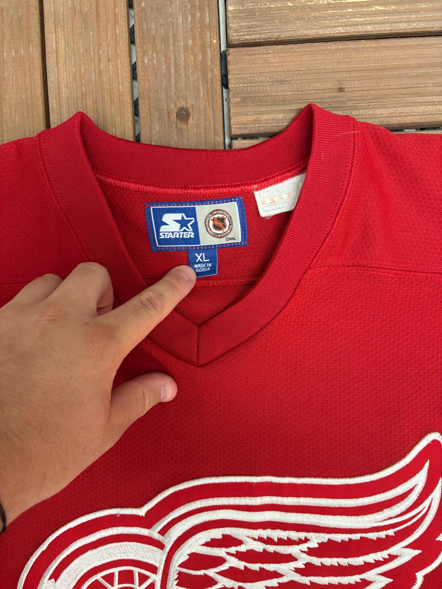 Detroit Red Wings Brendan Shanahan Hockey Jersey | Size X-Large | Vintage 2000s Red Hockey Jersey |