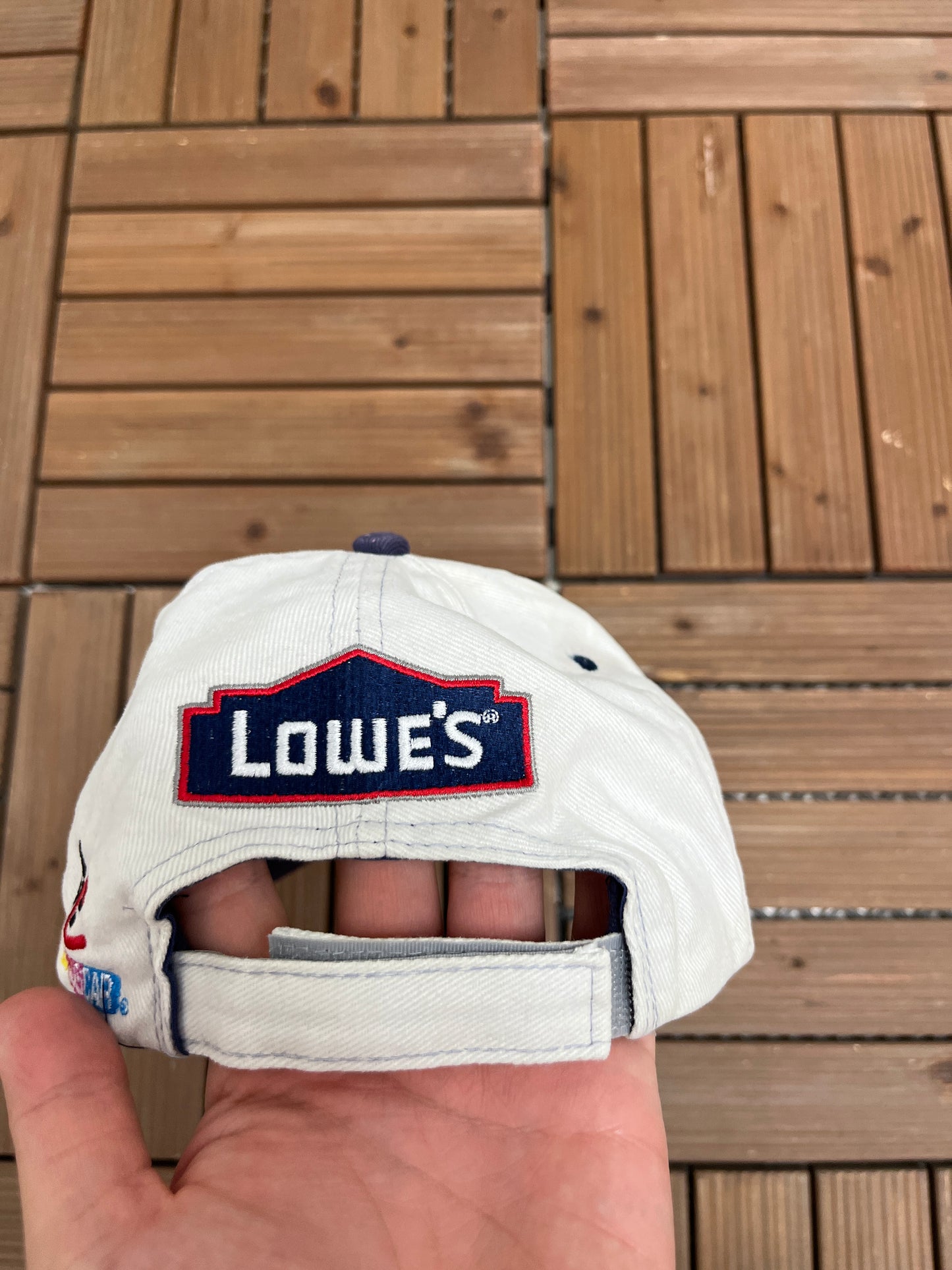 Jimmie Johnson Looney Tunes Graphic Hat | Strap Back | Vintage 2000s NASCAR Racing Grey Cap |