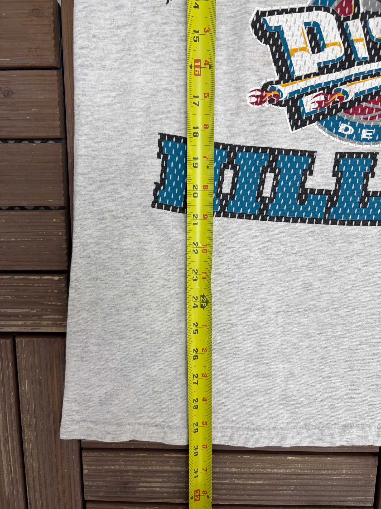 Detroit Pistons Grant Hill Graphic Tee | Size Large | Vintage 1990s NBA Basketball Grey T-Shirt |