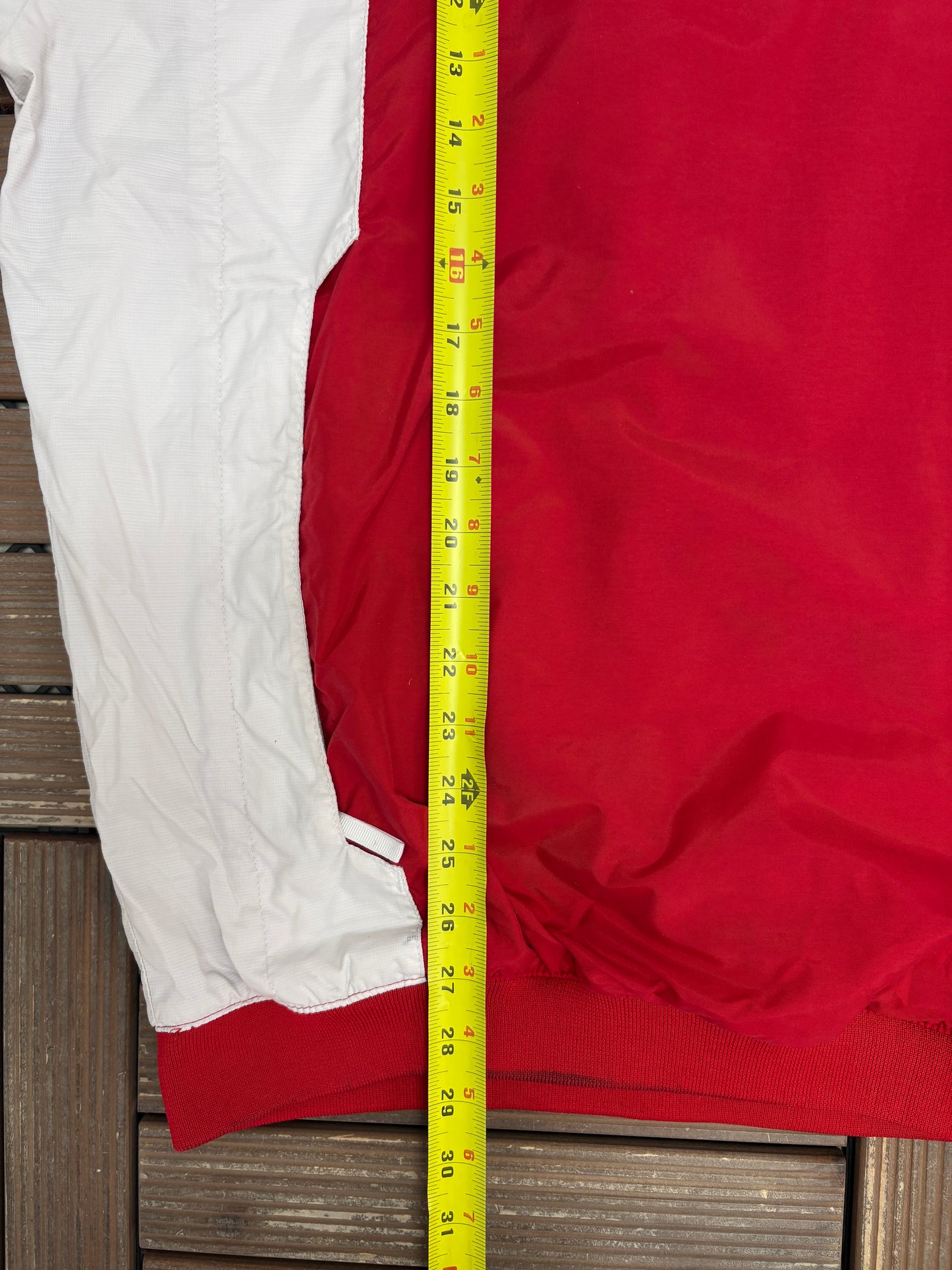 Wisconsin Badgers Graphic Windbreaker Jacket | Size X-Large | Vintage 1990s College Red Jacket |