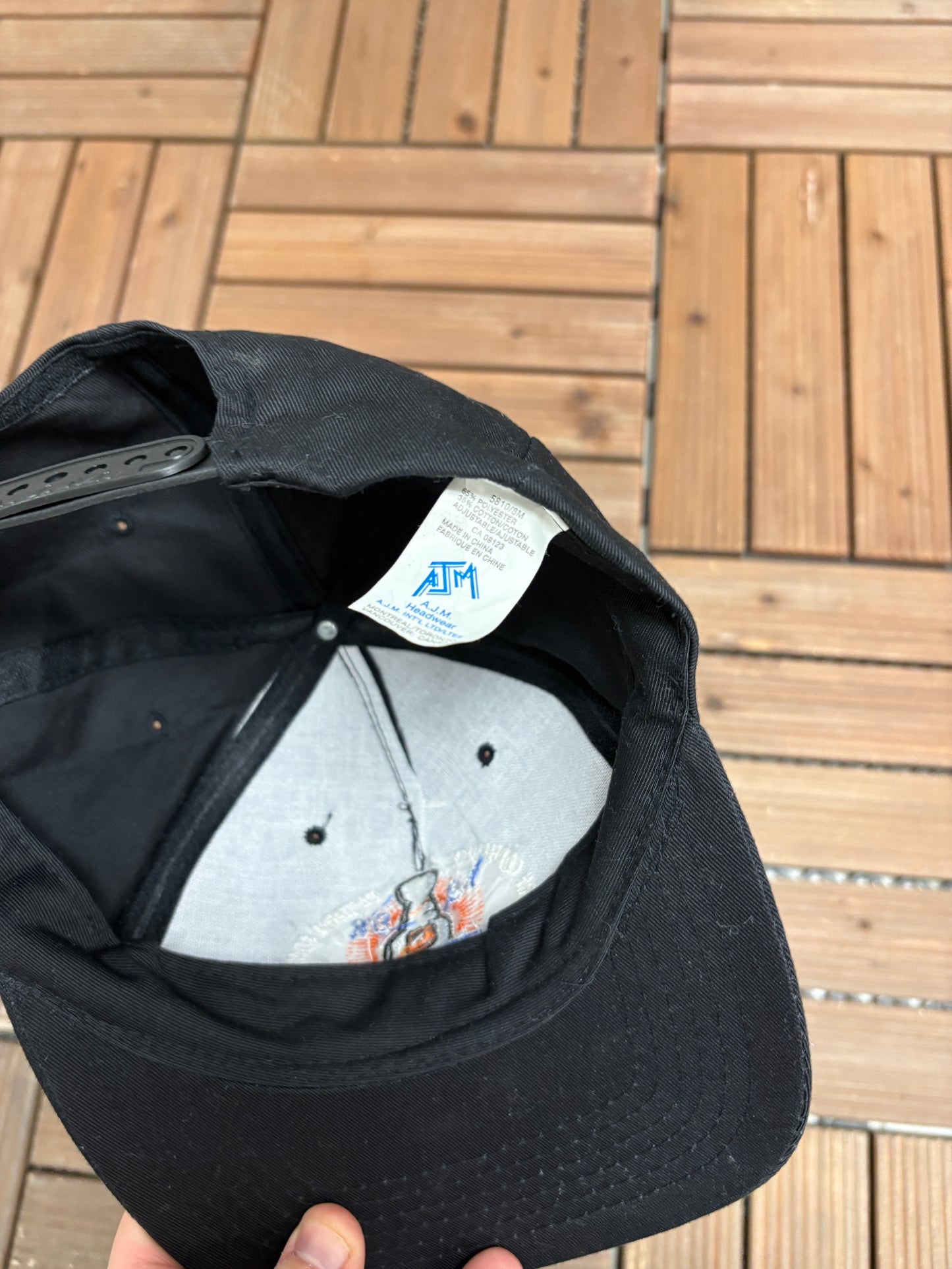 Stanley Cup 1998 Graphic Hat | Snap Back | Vintage 1990s NHL Hockey Black Cap |