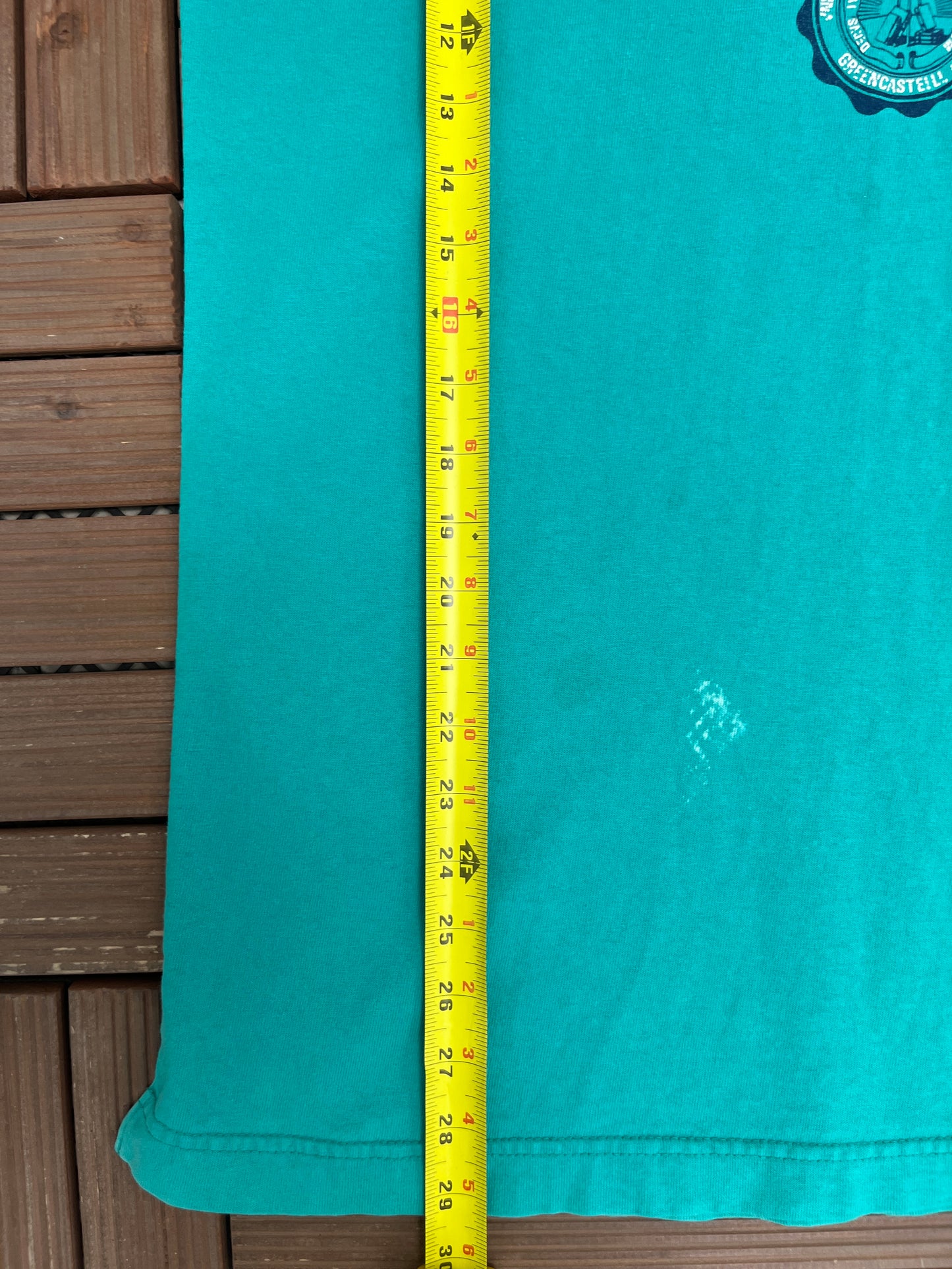 Depauw University Graphic Tee | Size X-Large | Vintage 1990s College Teal T-Shirt |