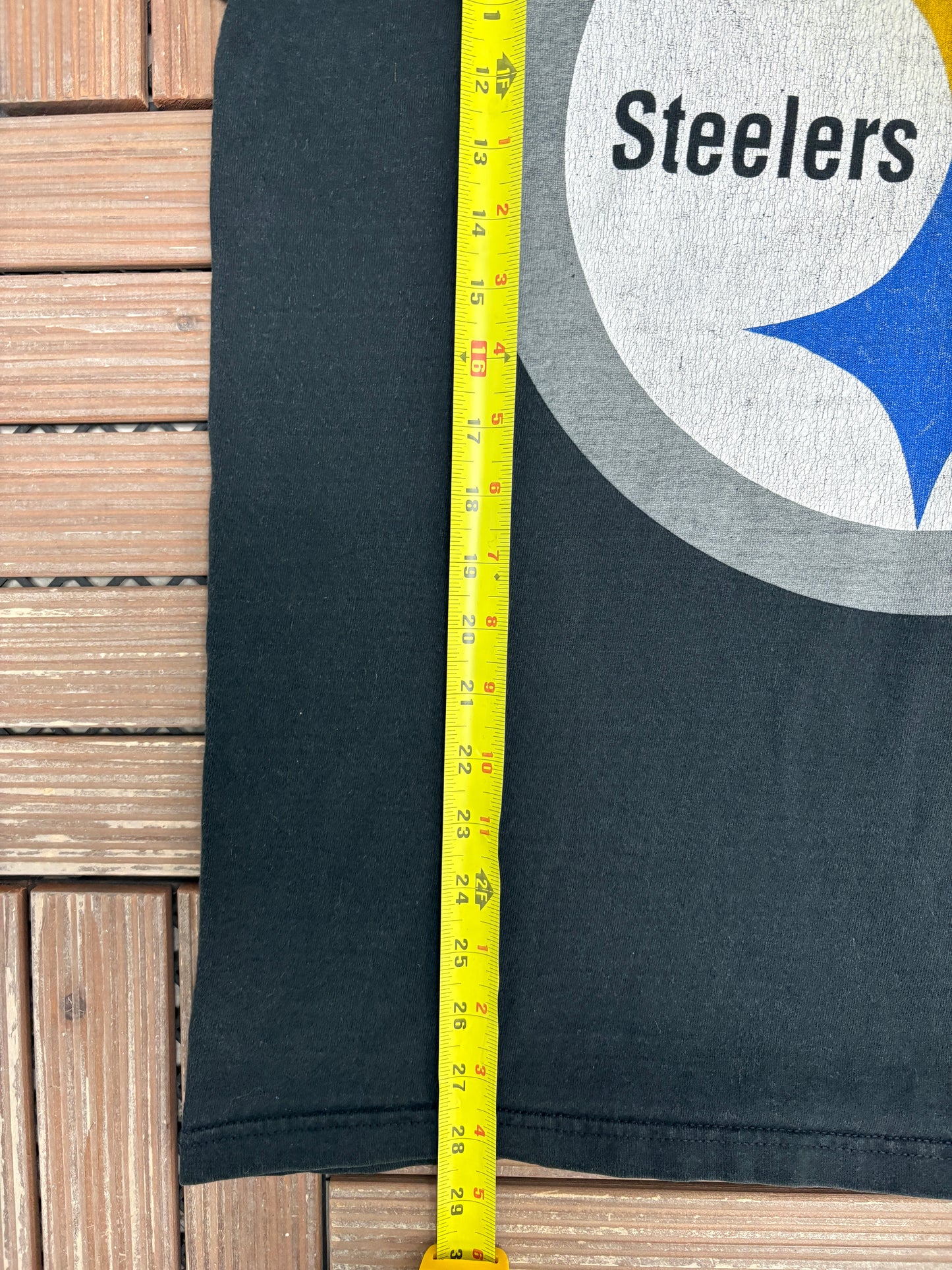 Pittsburgh Steelers Graphic Tee | Size X-Large | Vintage 1990s NFL Football Black T-Shirt |