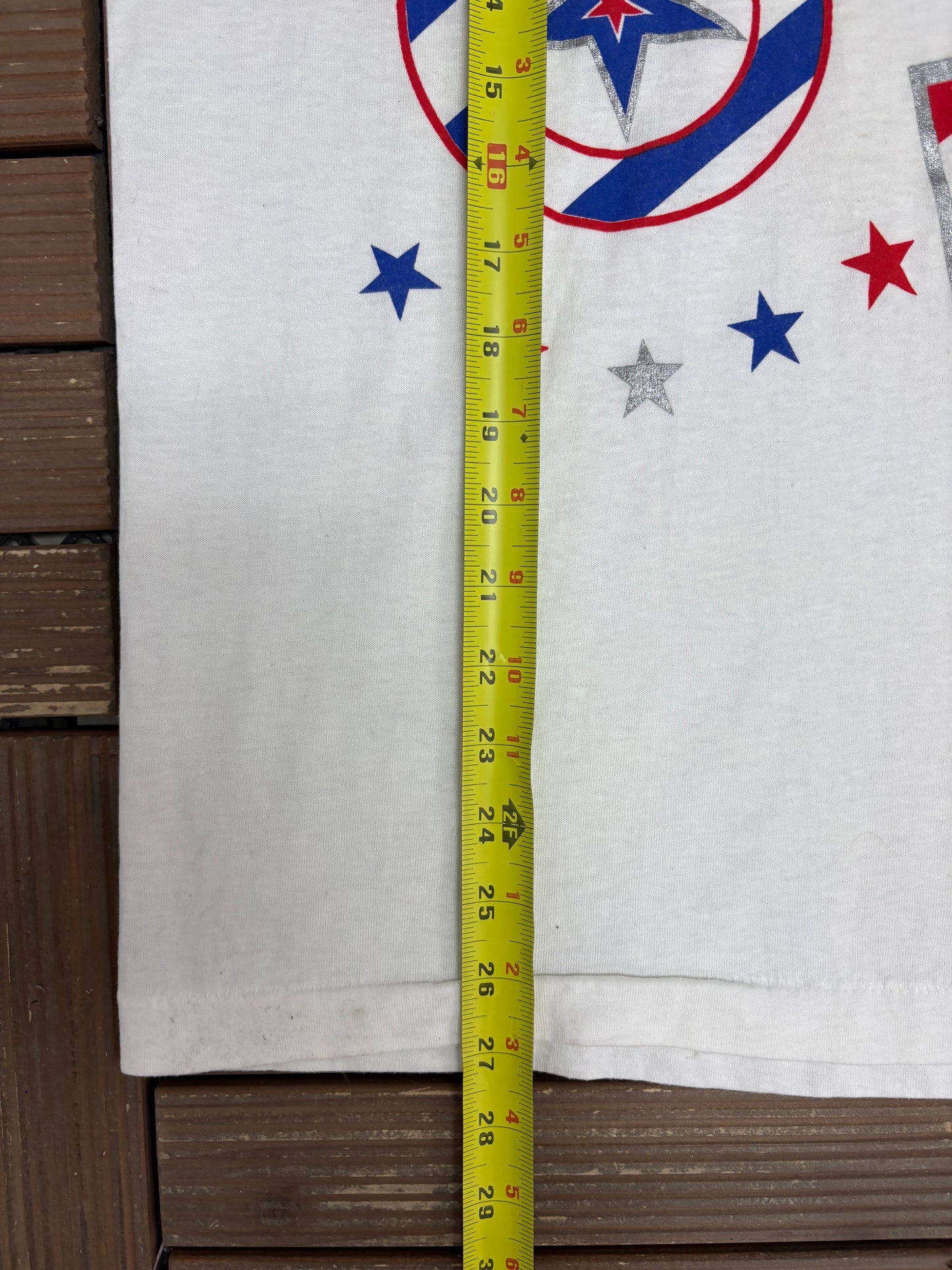 United States of America Big Print Graphic Tee | Size X-Large | Vintage 1990s Single Stitch Tourist T-Shirt |