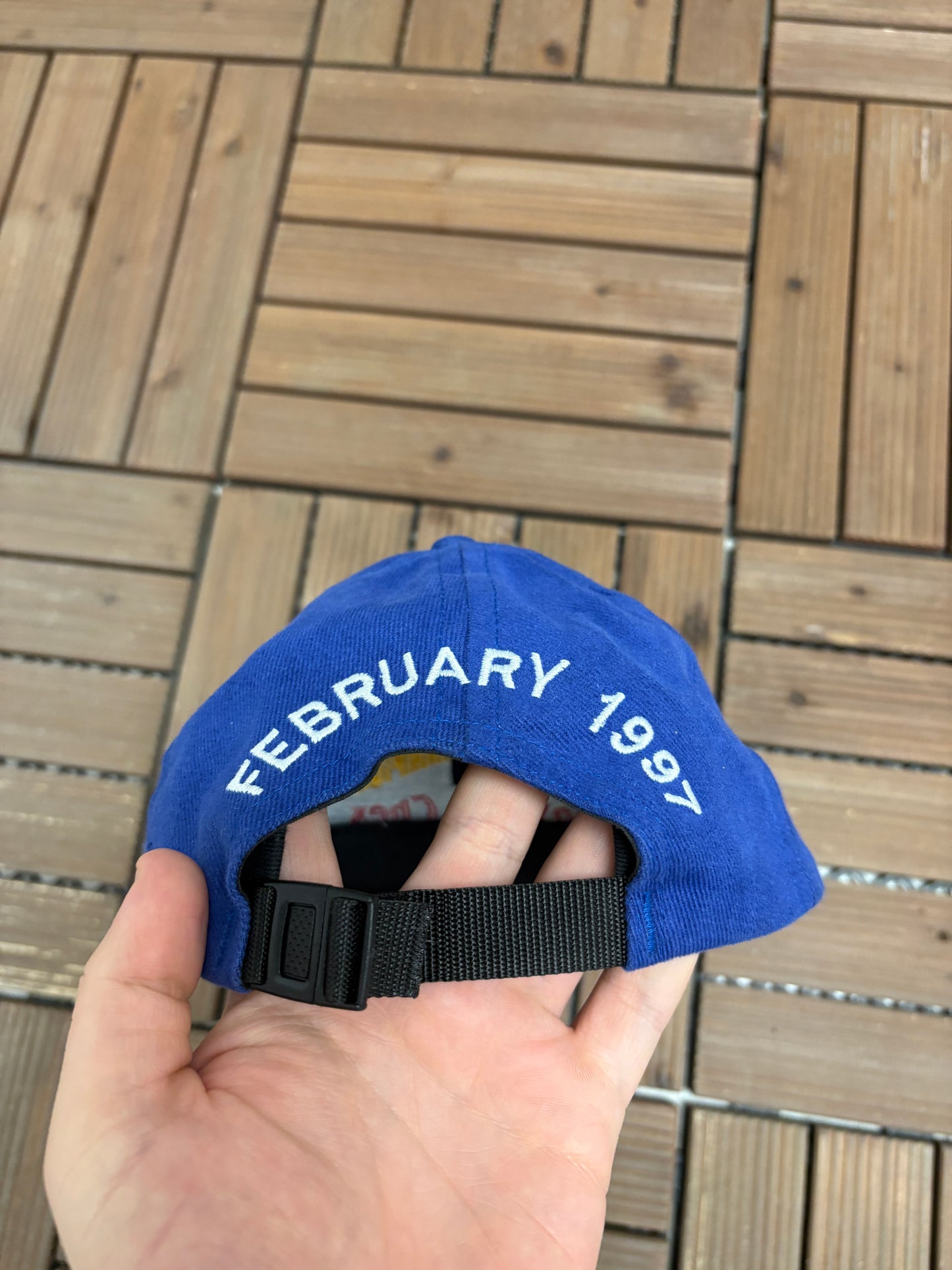 General Mills Company Of Champions Graphic Hat | Adjustable Clasp | Vintage 1990s Promotional Blue Cap |