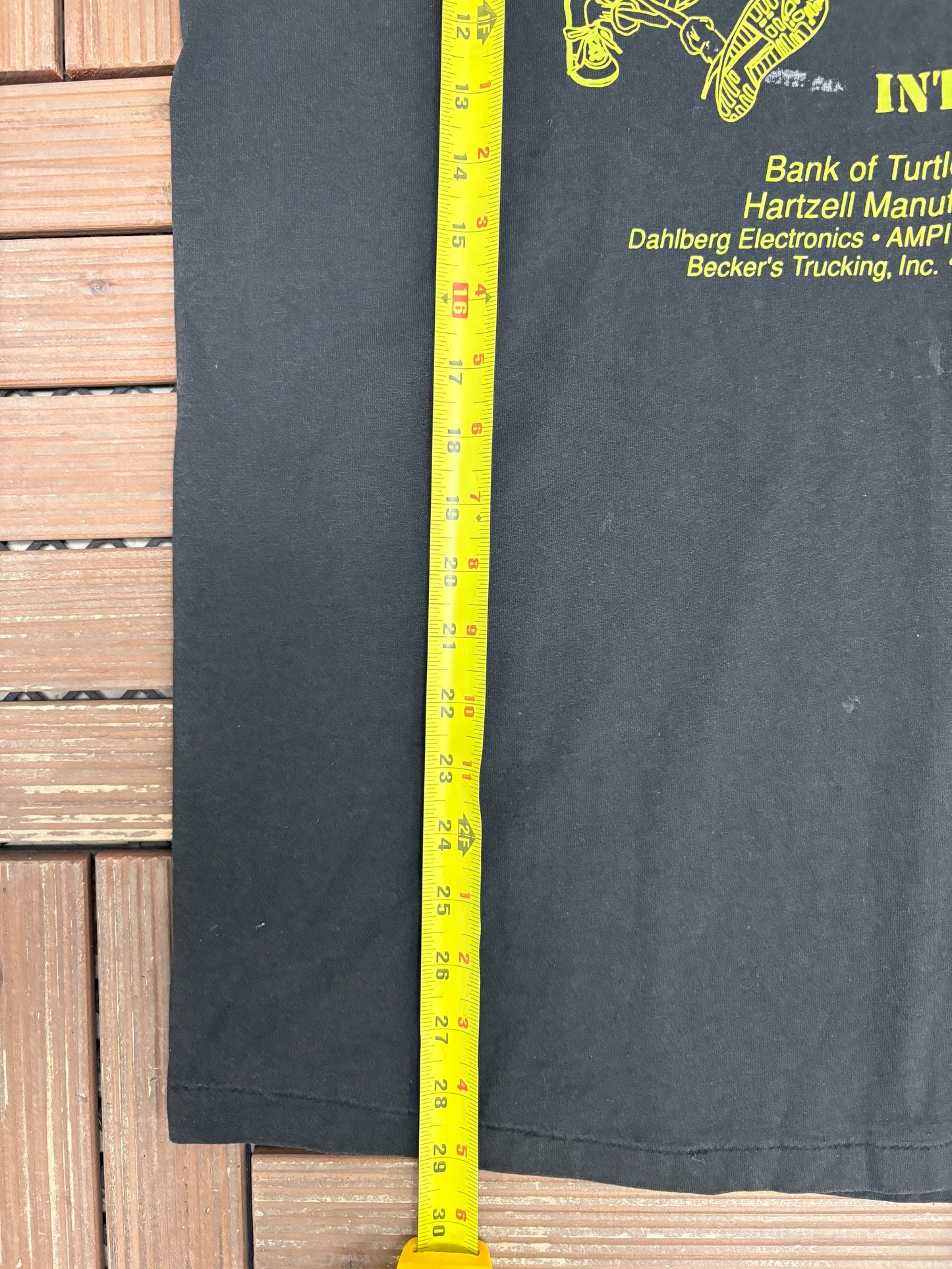 10K Run & Turtle Trot Turtle Lake, Wisconsin Graphic Tee | Size X-Large | Vintage 1990s Single Stitch Black T-Shirt |