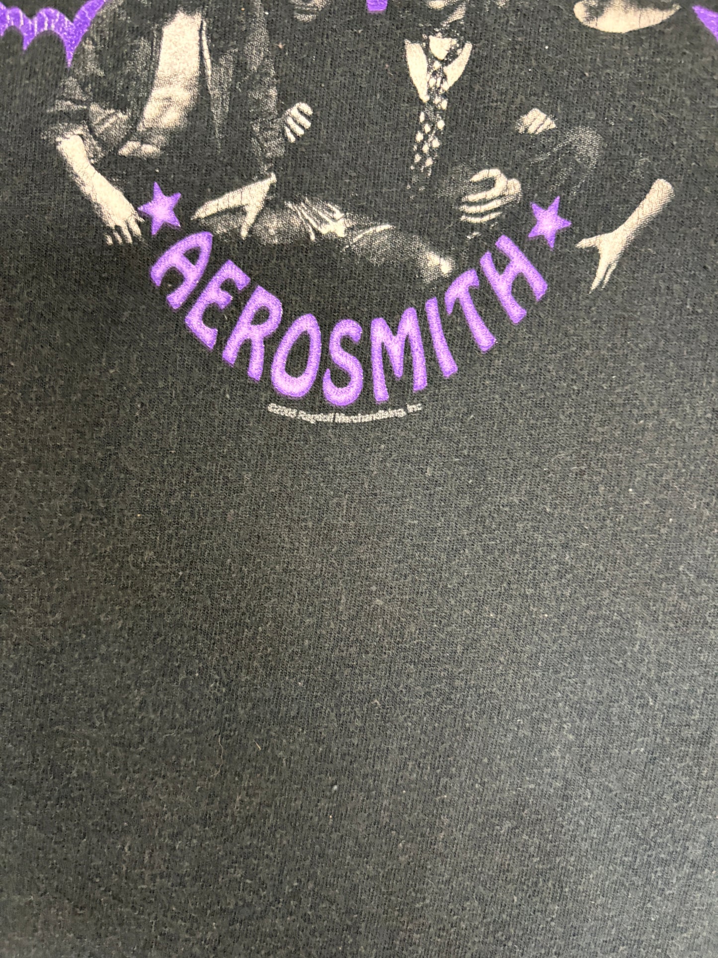 Aerosmith Get Your Wings Graphic Tee | Size Large | Vintage 2000s Rock Band Black T-Shirt |