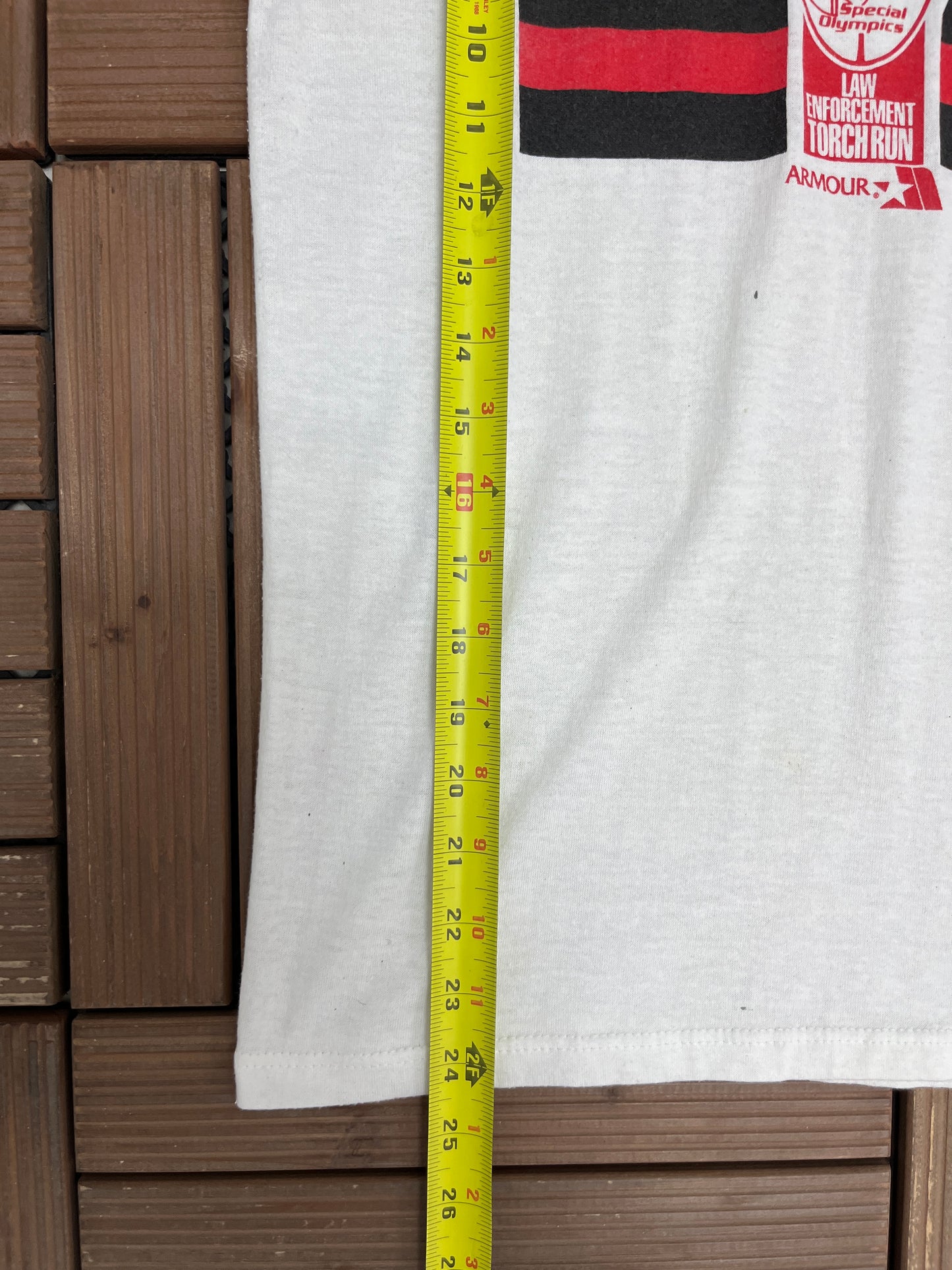 Special Olympics Team Kansas Graphic Tee | Size Medium | Vintage 1980s White Promotional T-Shirt |