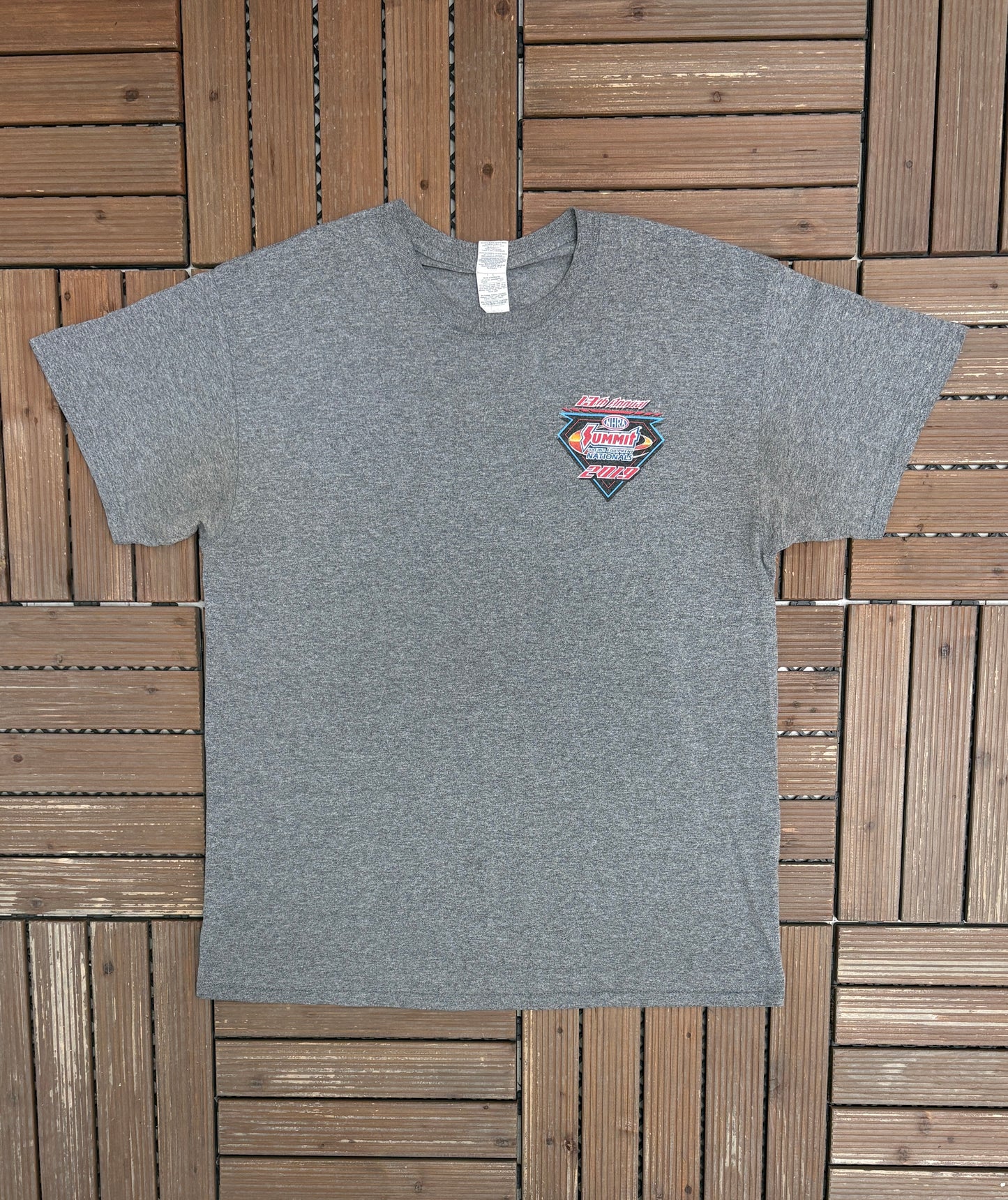 13th Annual NHRA Summit Racing Nationals Graphic Tee | Size Large | Modern Racing T-Shirt |