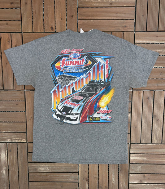 13th Annual NHRA Summit Racing Nationals Graphic Tee | Size Large | Modern Racing T-Shirt |