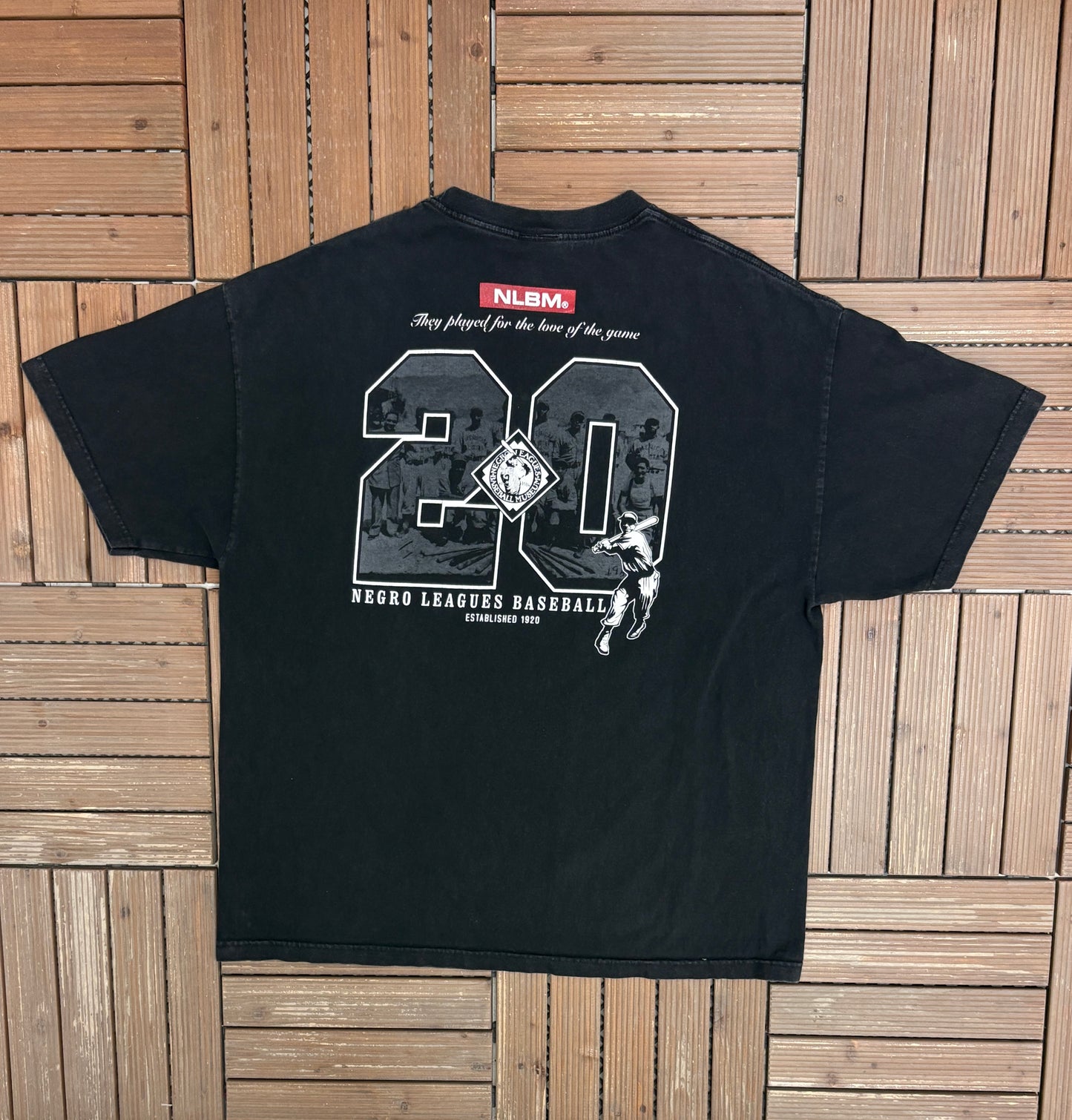 Negro Leagues Classic Baseball Graphic Tee | Size XX-Large | Vintage 2000s Baseball Black T-Shirt |