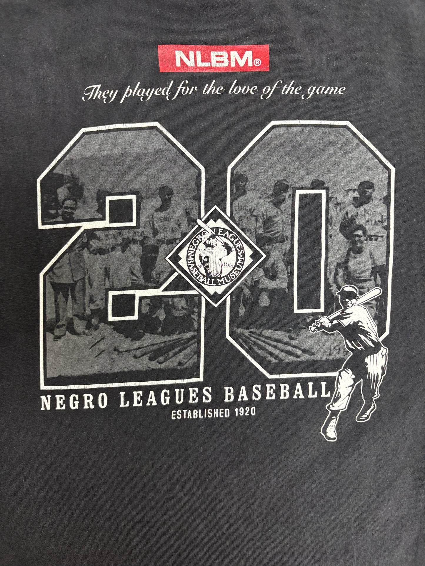 Negro Leagues Classic Baseball Graphic Tee | Size XX-Large | Vintage 2000s Baseball Black T-Shirt |