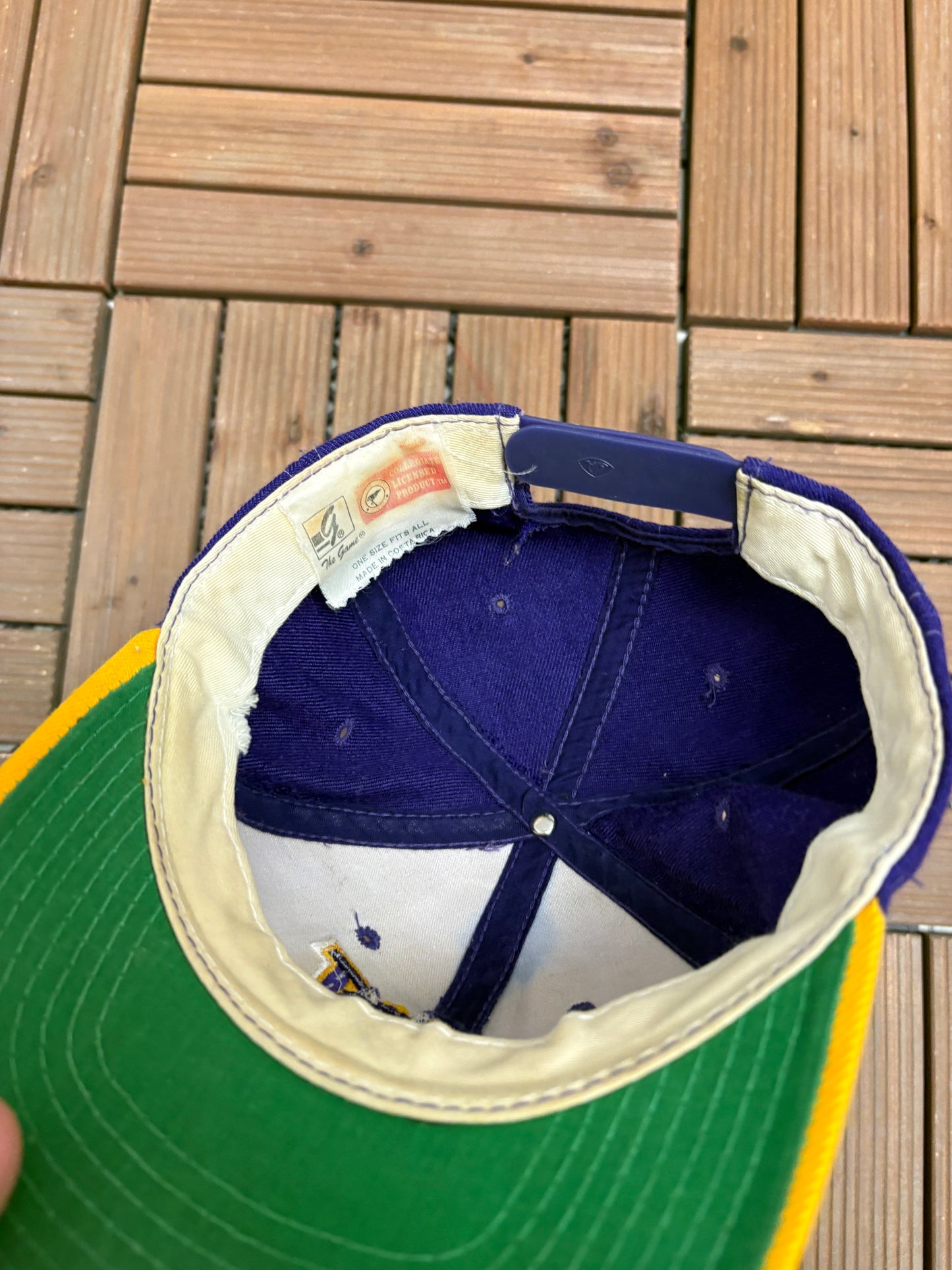 Washington Huskies Embroidered Graphic Hat | Snap Back | Vintage 1990s College Purple Cap |