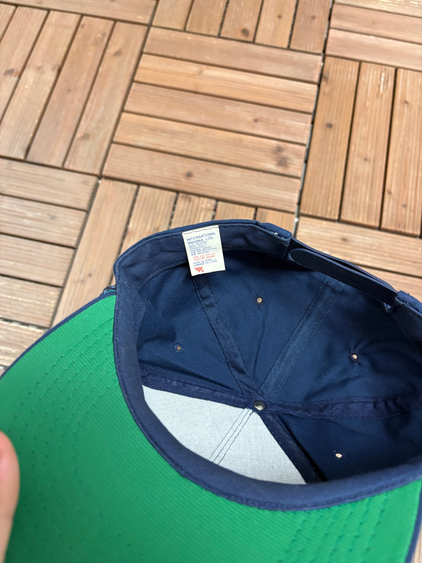 Toronto Canadian National Exhibition CNE Graphic Hat | Snap Back | Vintage 1990s Tourist Blue Cap |