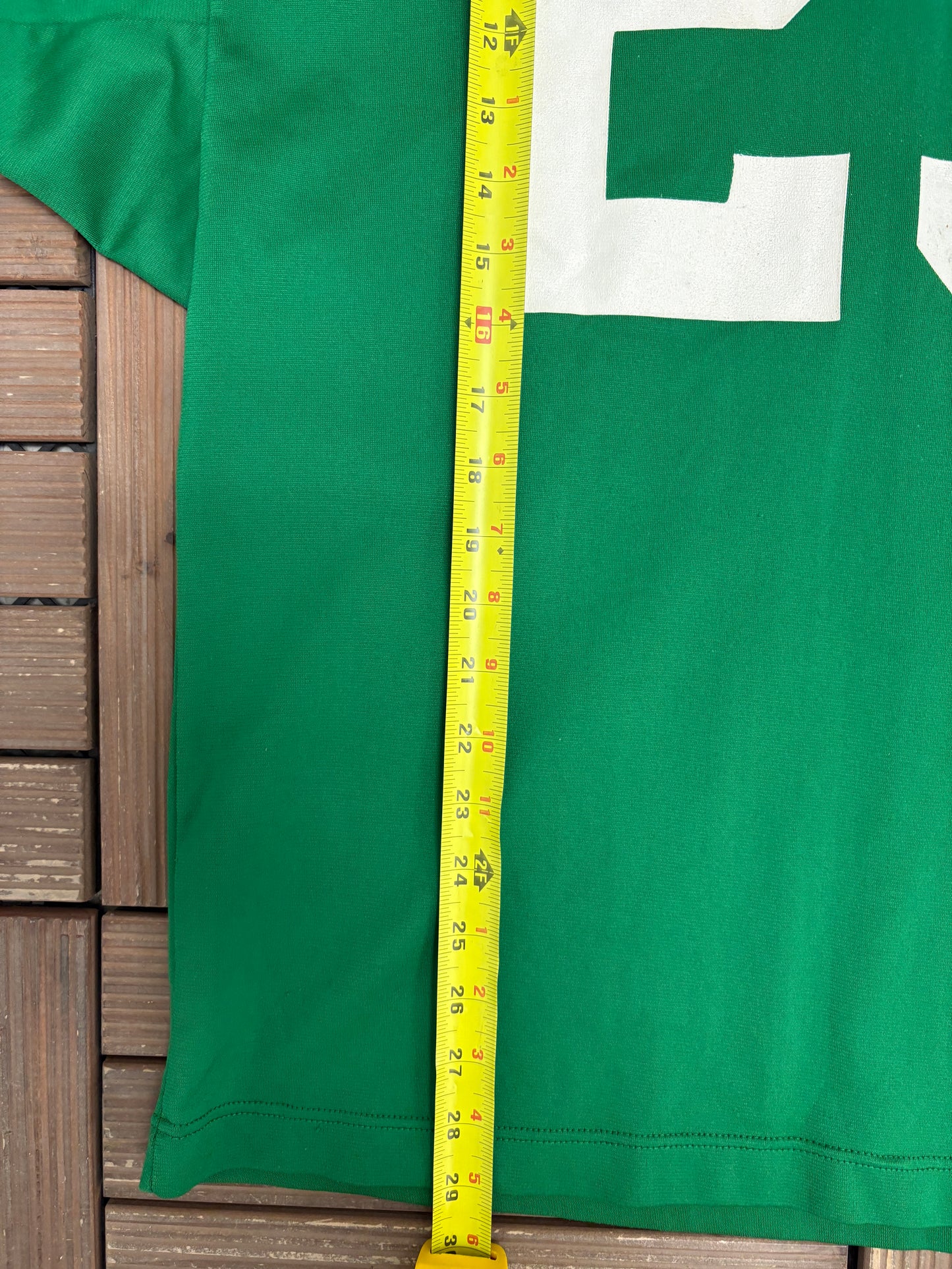 Green & White Football Jersey | Size Large | Vintage 1970s Football Russell Athletic Jersey |