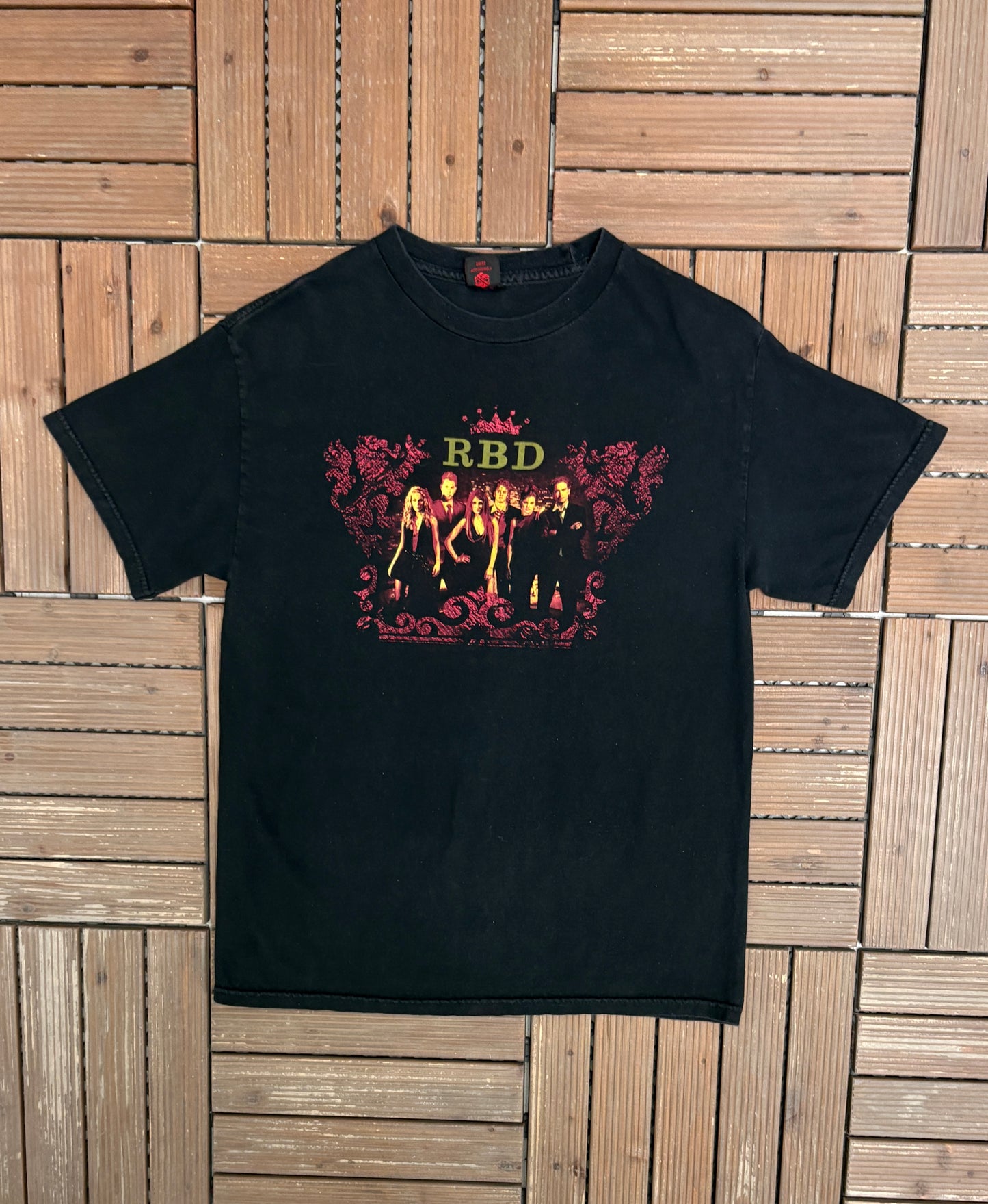 RBD Rebelde Tour 2006 Graphic Tee | Size Medium | Vintage 2000s Latin Pop Music Black T-Shirt |