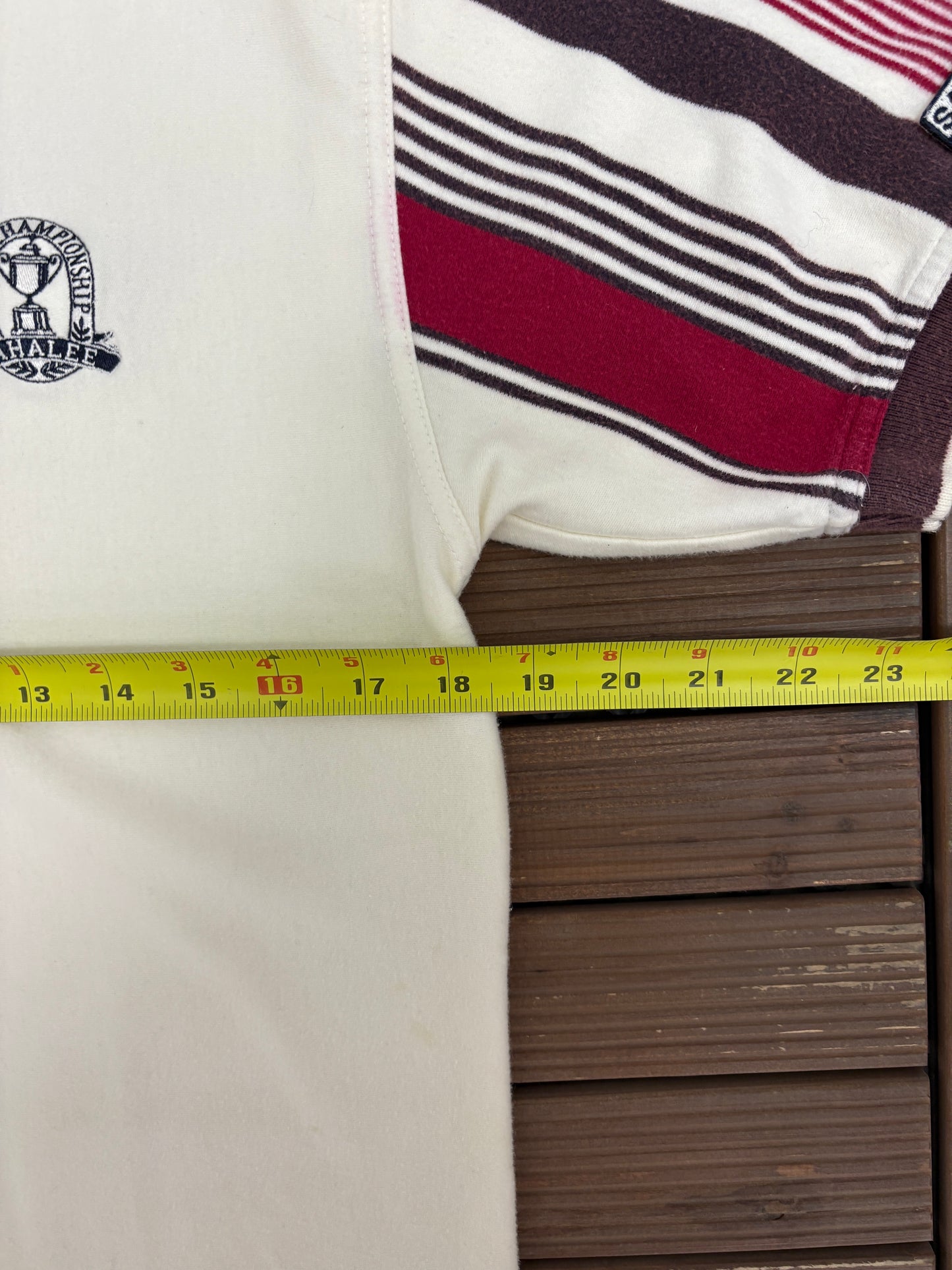 1998 PGA Championship Sahalee Golf Shirt | Size Medium | Vintage 1990s White Collared T-Shirt |