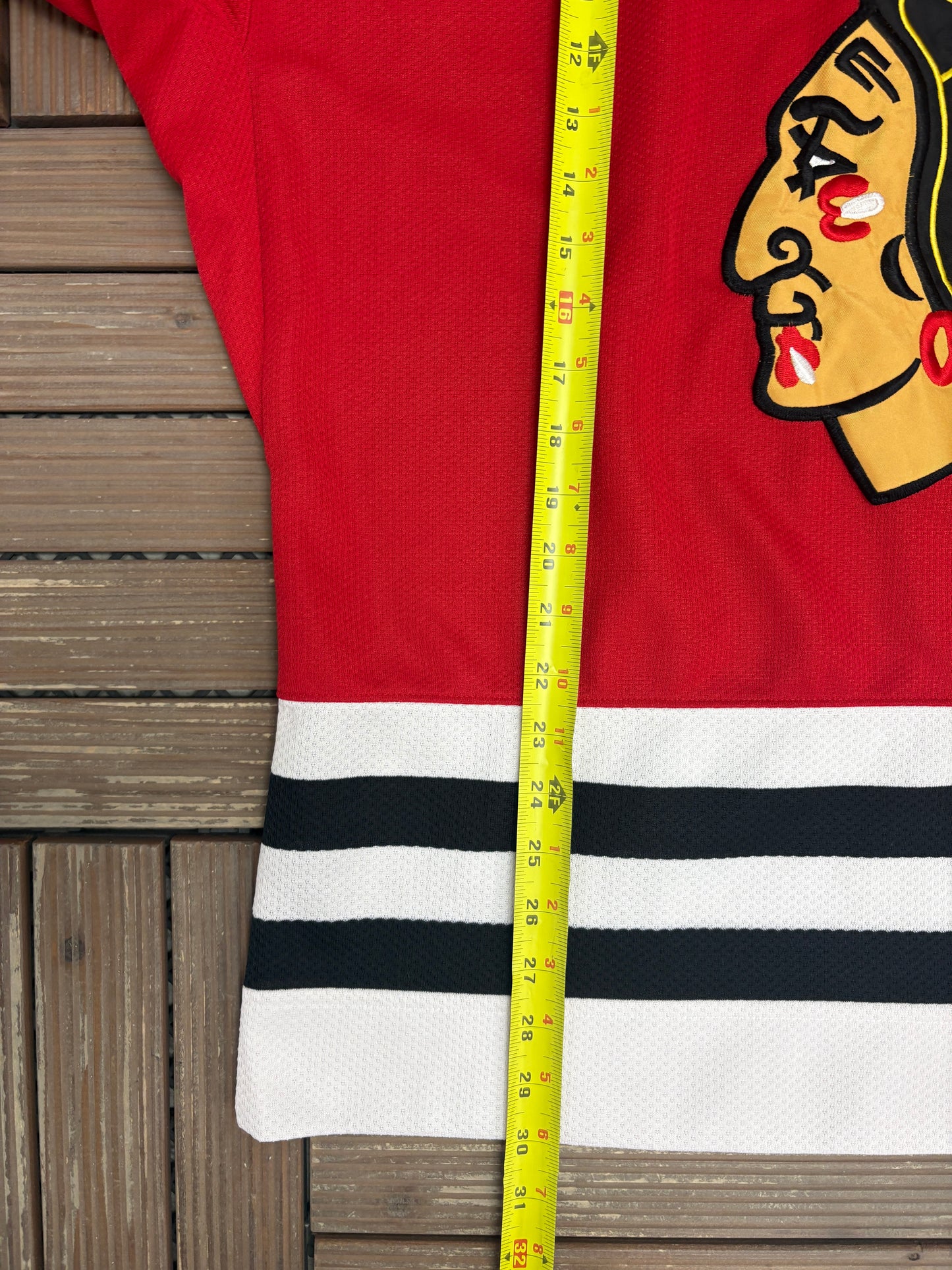 Chicago Blackhawks Stitched Hockey Jersey | Size Large | Vintage 1990s Starter NHL Hockey Red Jersey |