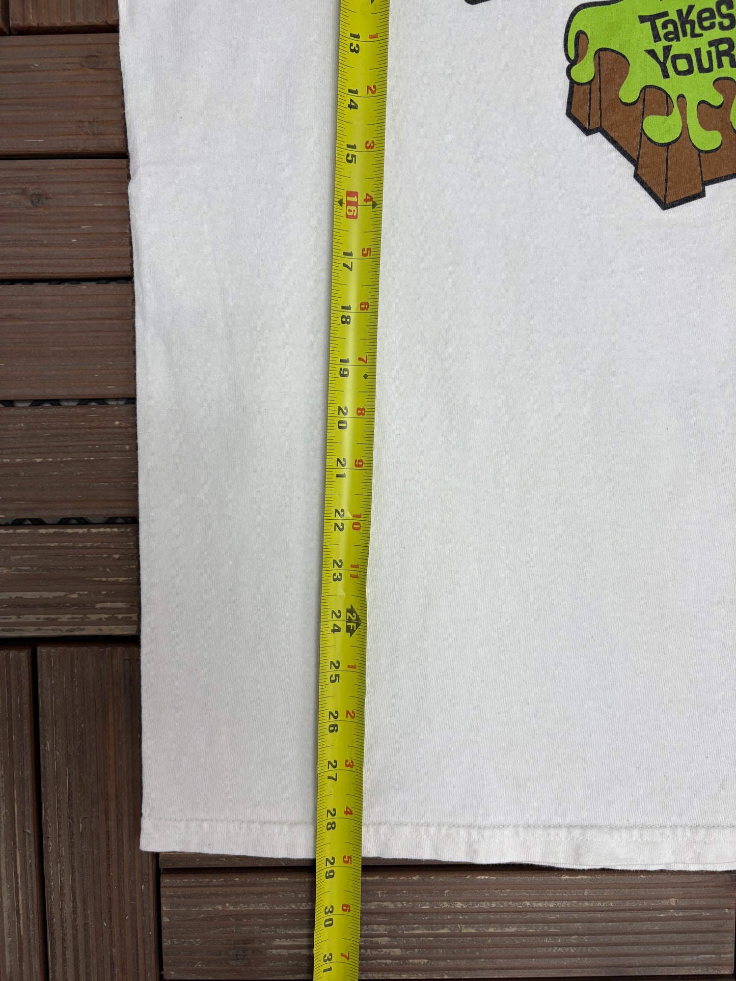 Nickelodeon Takes Over Your School Graphic Tee | Size X-Large | Vintage 1990s Cartoon White T-Shirt |