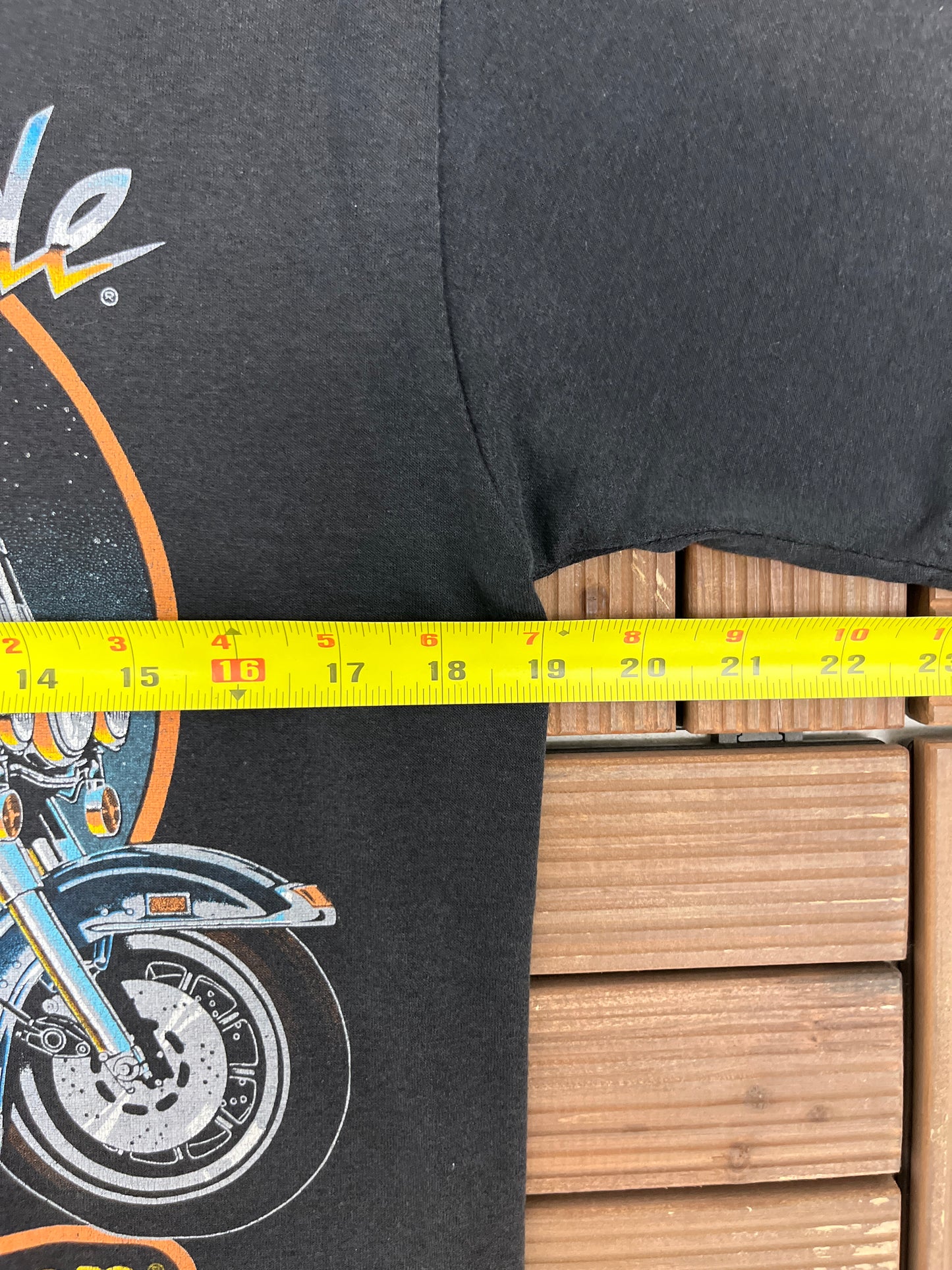 Harley Davidson Electra Glide Graphic Tee | Size Medium | Vintage 1990s Biker Motorcycle Black T-Shirt |