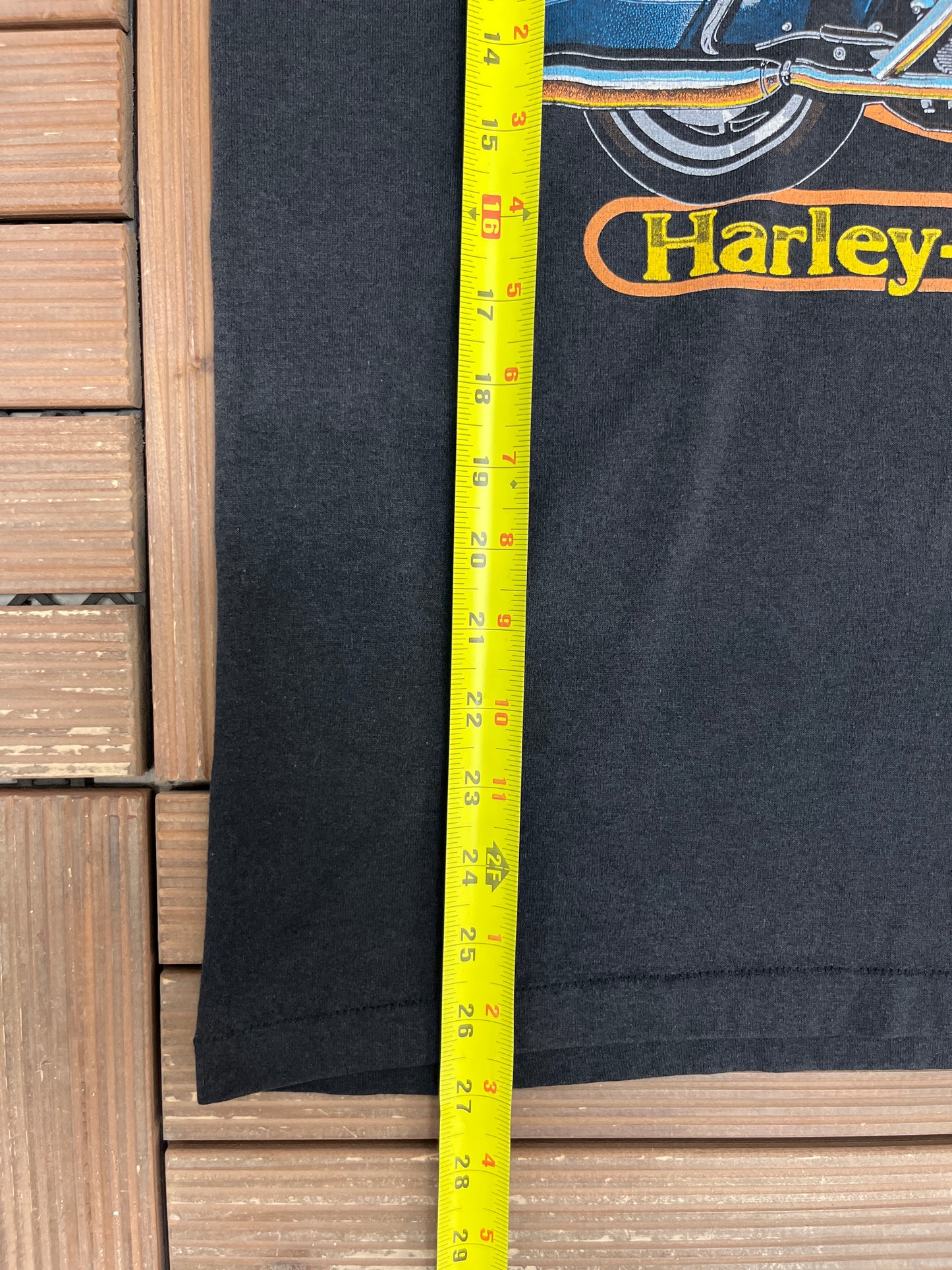 Harley Davidson Electra Glide Graphic Tee | Size Medium | Vintage 1990s Biker Motorcycle Black T-Shirt |