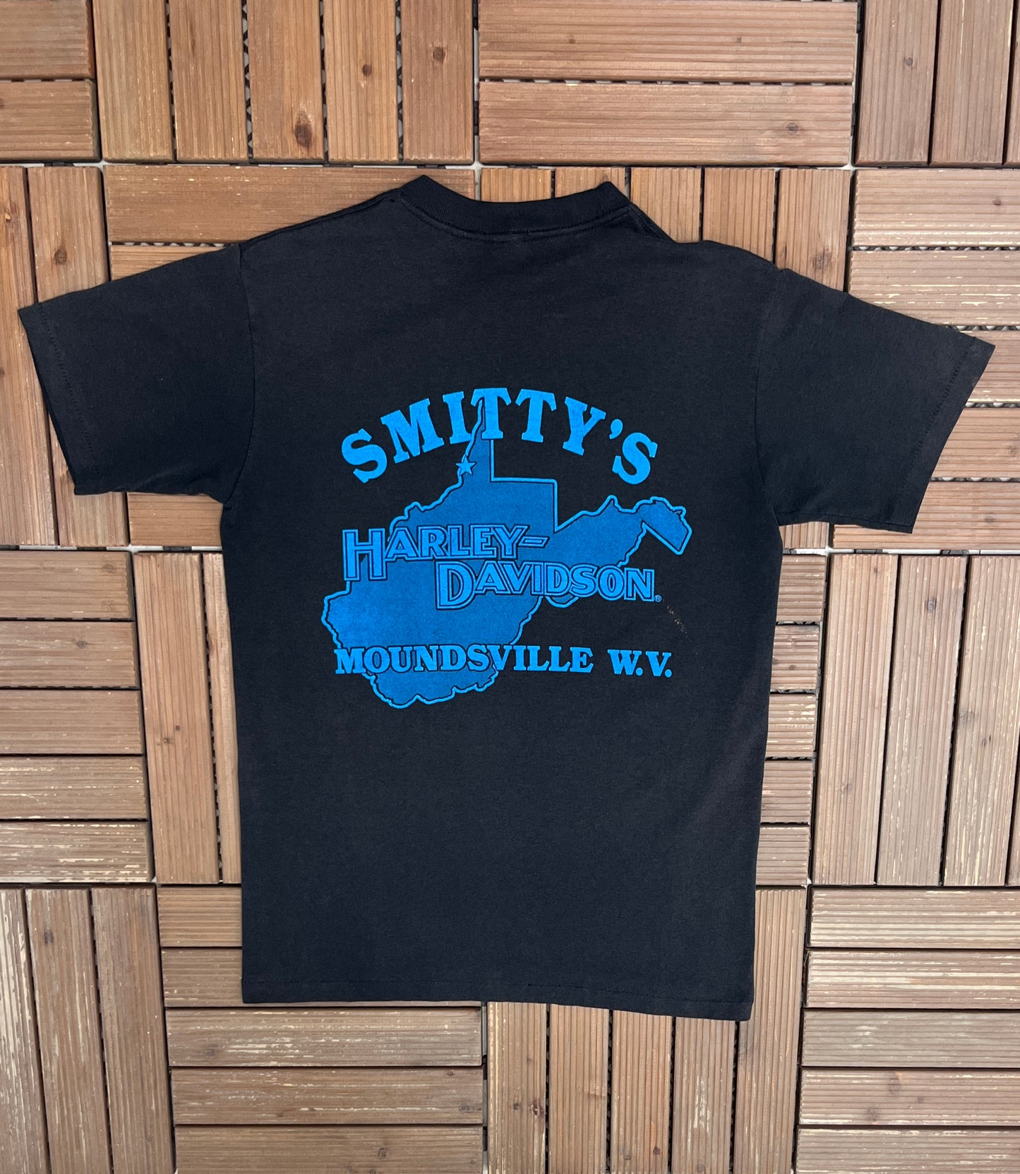 Harley Davidson Electra Glide Graphic Tee | Size Medium | Vintage 1990s Biker Motorcycle Black T-Shirt |