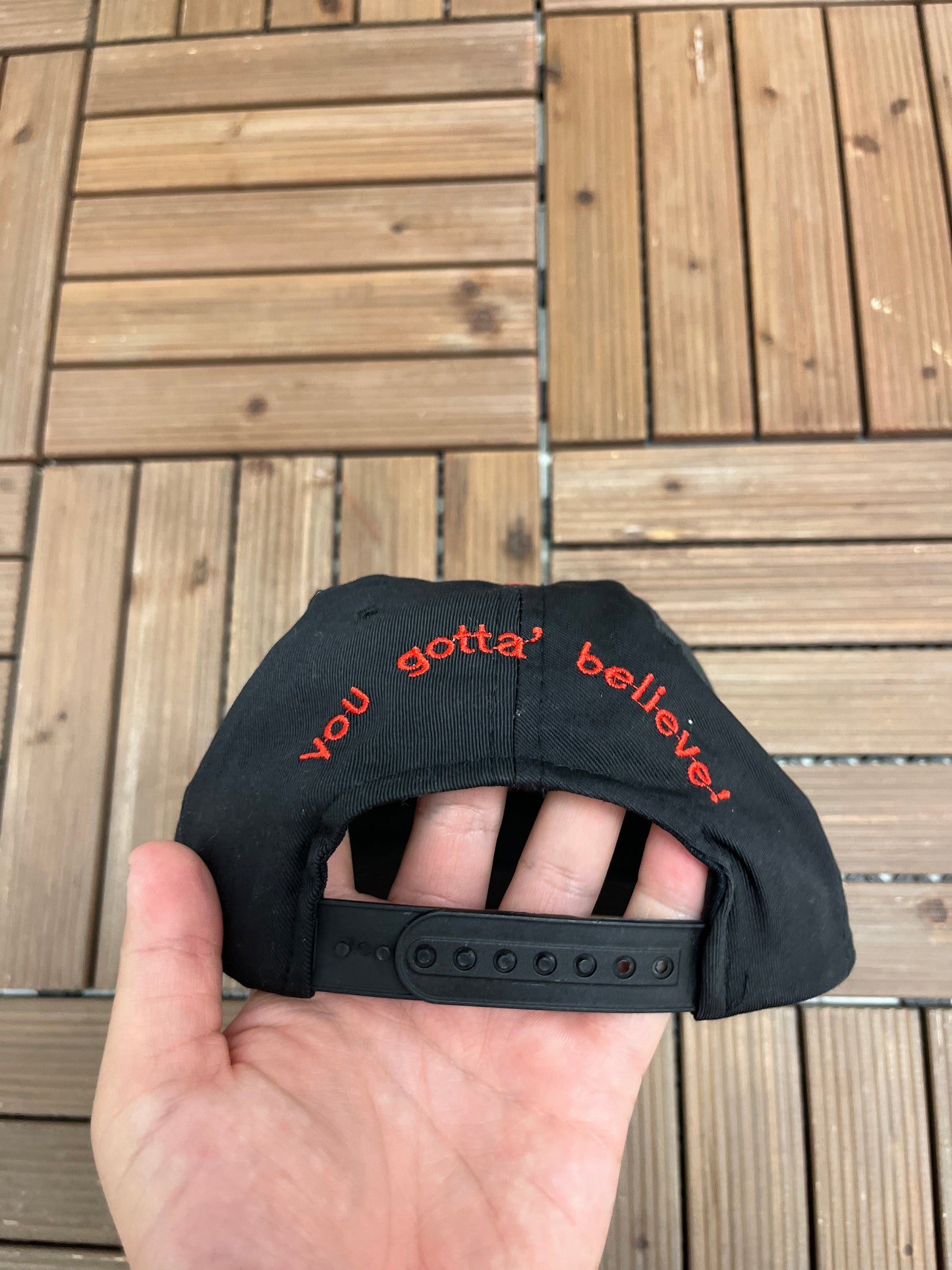 Garth Brooks You Gotta Believe Graphic Hat | Snap Back | Vintage 1990s Country Music Black Cap |