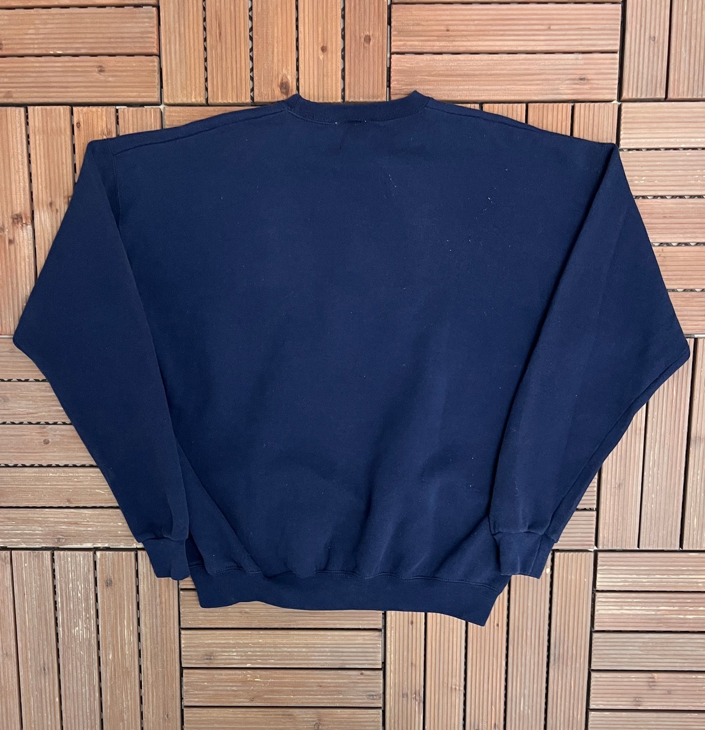 Cleveland Indians 1995 World Series Graphic Crewneck | Size X-Large | Vintage 1990s MLB Baseball Blue Sweater |
