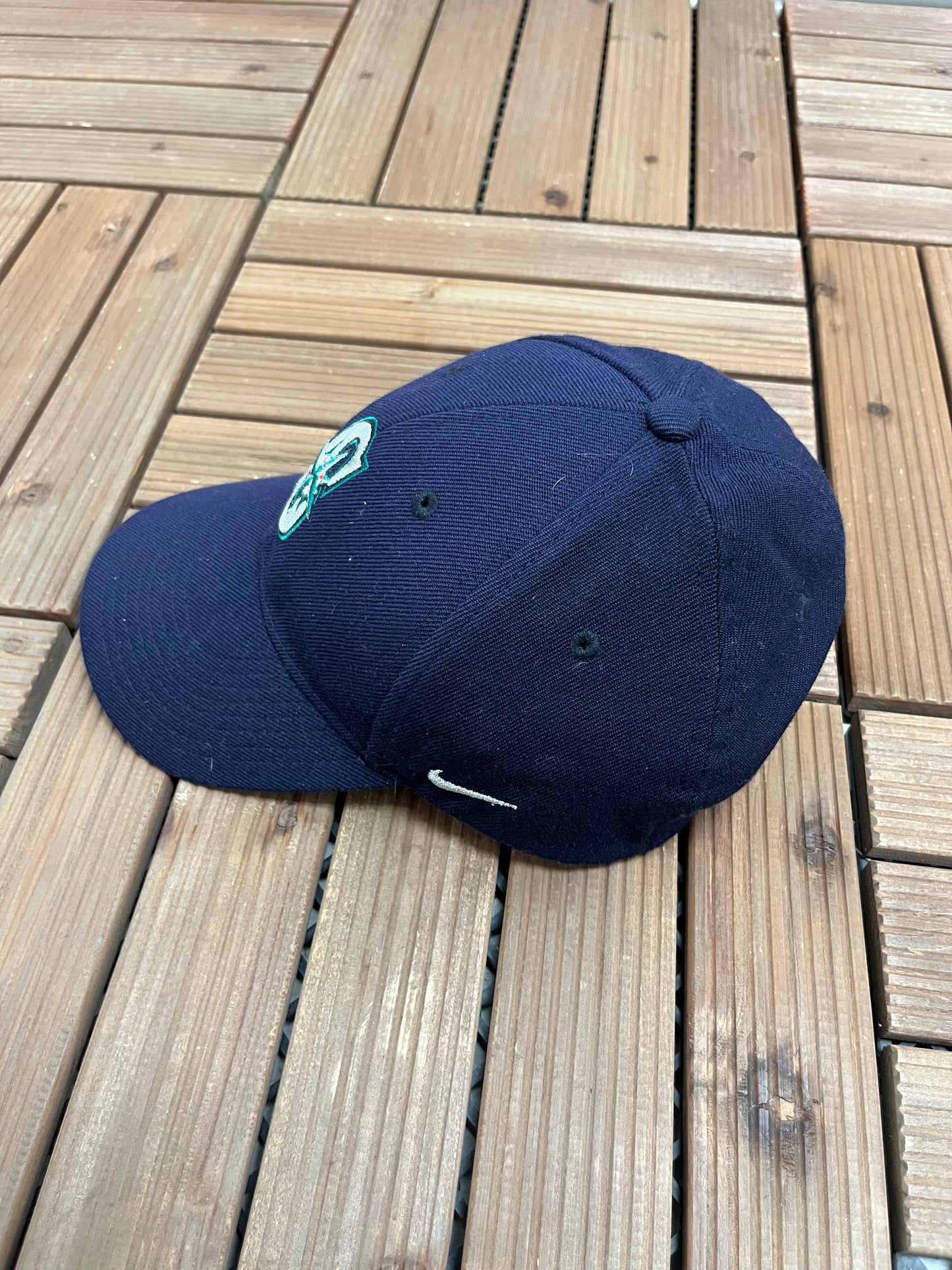 Seattle Mariners Embroidered Graphic Hat | Strap Back | Vintage 2000s MLB Baseball Nike Hat |