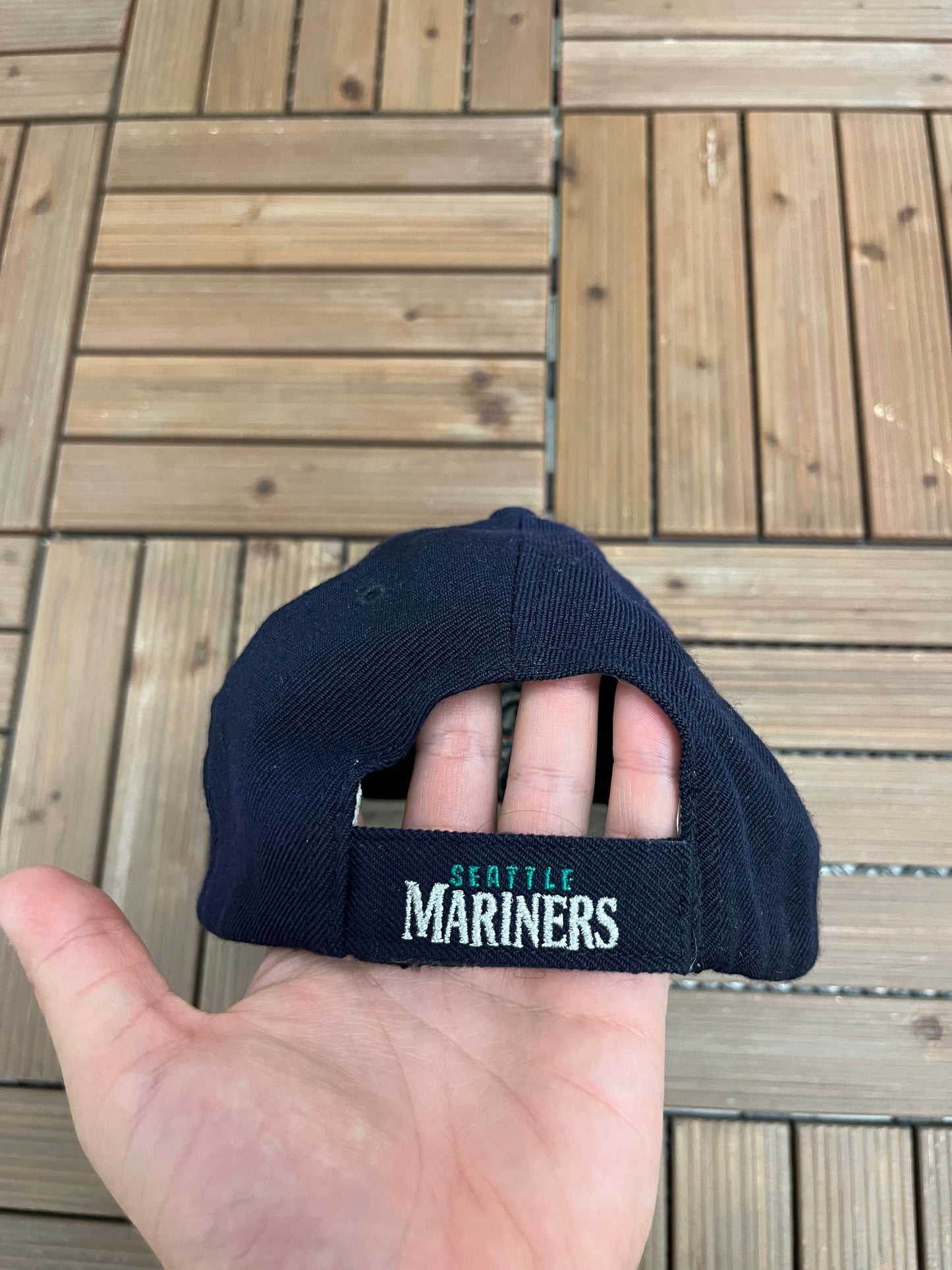 Seattle Mariners Embroidered Graphic Hat | Strap Back | Vintage 2000s MLB Baseball Nike Hat |