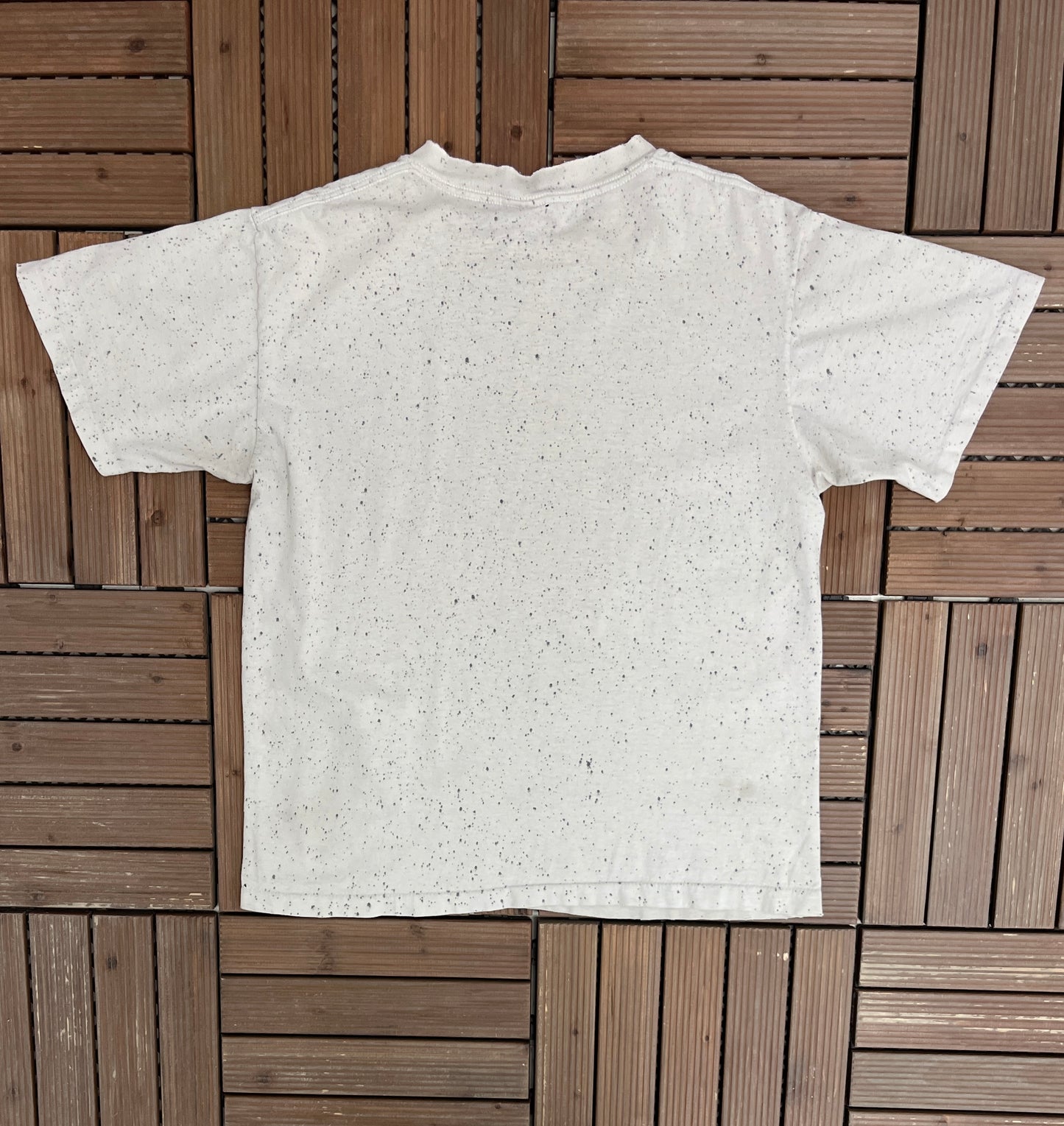 Cincinnati Reds Baseball Graphic Tee | Size Large | Vintage 1990s MLB Baseball Speckled T-Shirt |