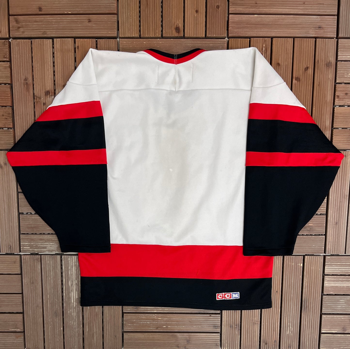 Ottawa Senators Stitched Hockey Jersey | Size Medium | Vintage 1990s NHL Hockey White Jersey |