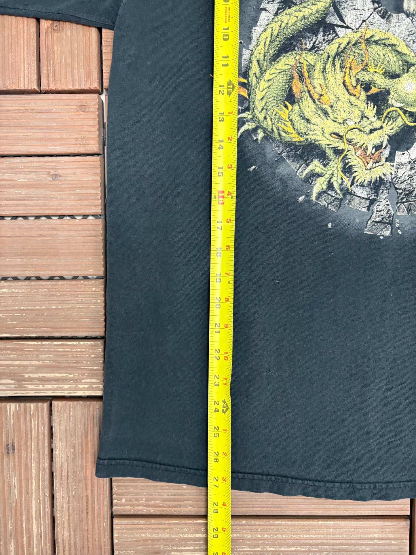 Rue 21 Jeans Graphic Tee | Size Large | Vintage 2000s Promotional Black T-Shirt |