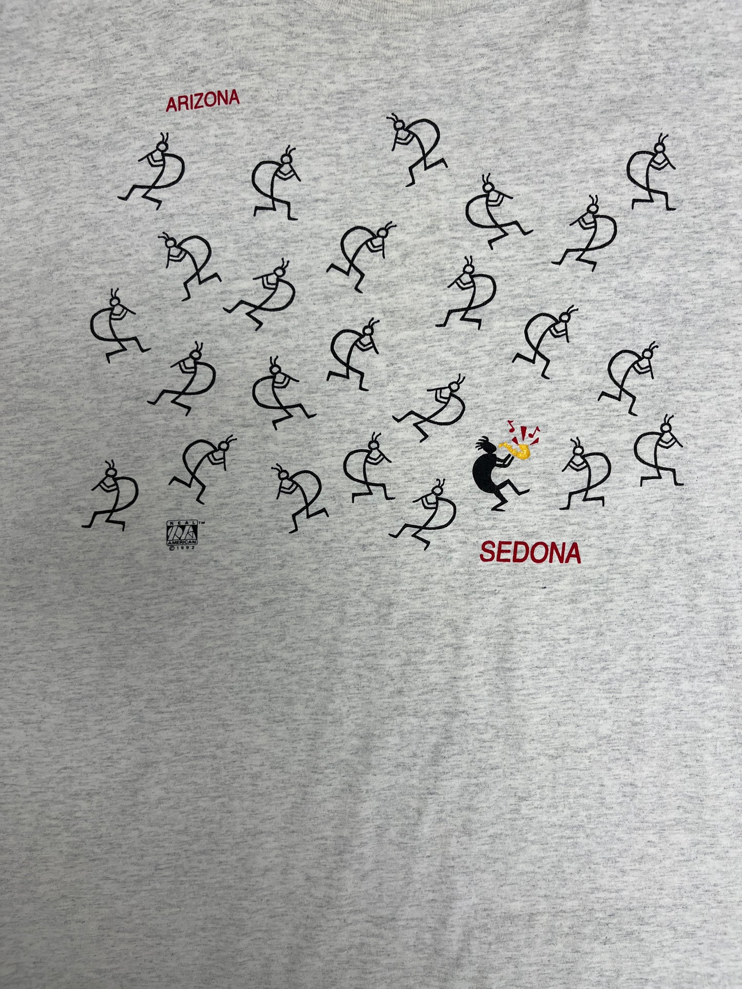 Sedona, Arizona Graphic Tee | Size X-Large | Vintage 1990s Tourist Grey T-Shirt |