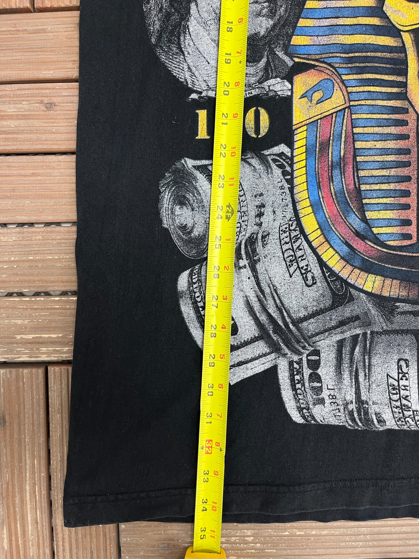 Pharaoh Money Graphic Tee | Size XX-Large | Vintage 2000s Black T-Shirt |