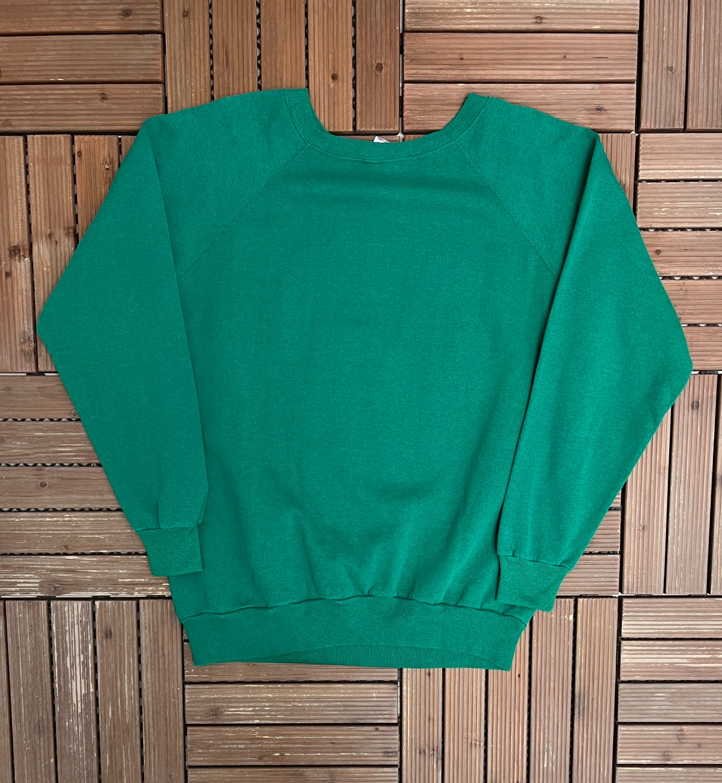 The American Eagle Graphic Crewneck | Size XX-Large | Vintage 1980s Animal Graphic Green Sweater | Made in USA |